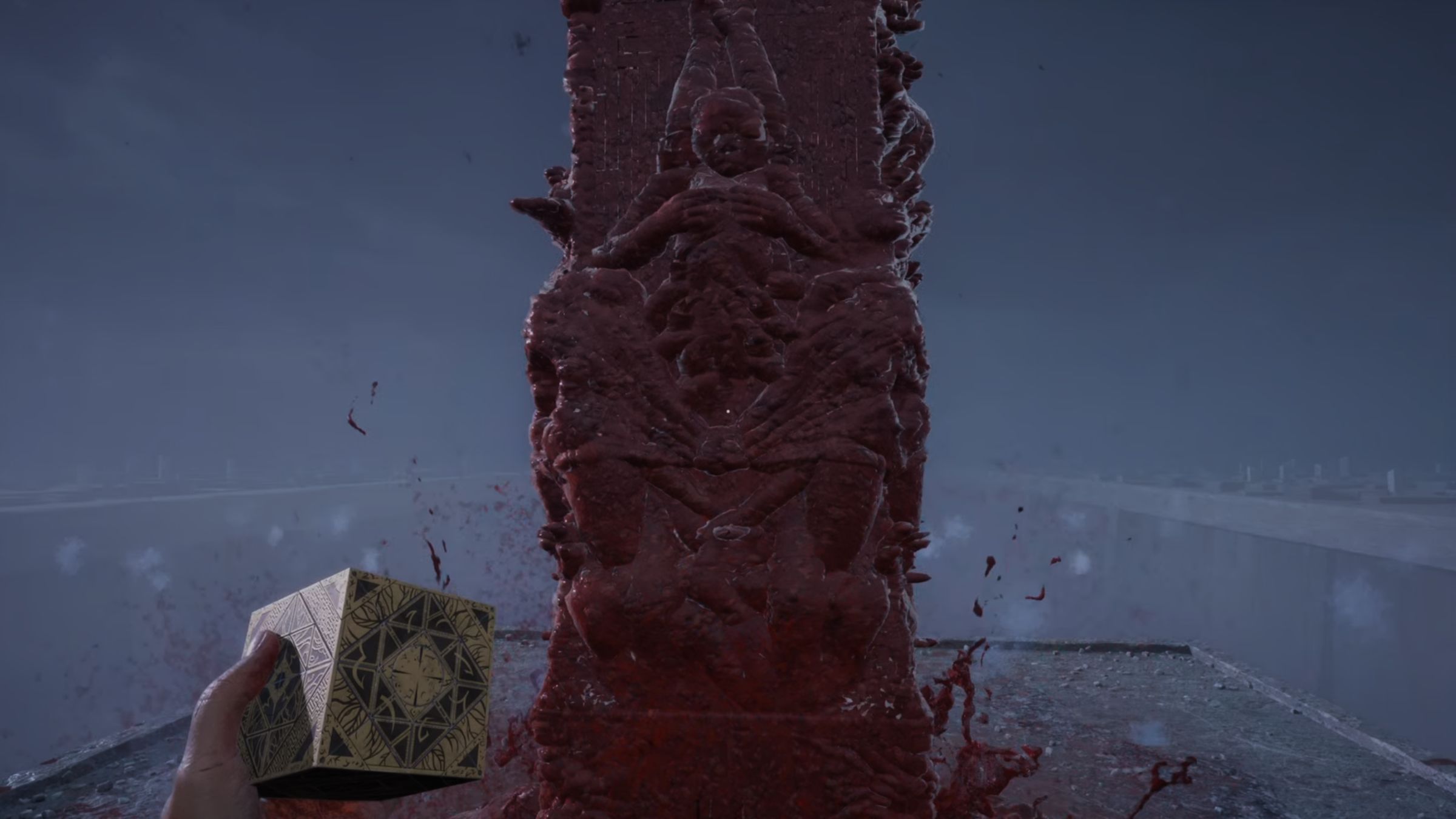 Hellraiser Revival pillar in field of death