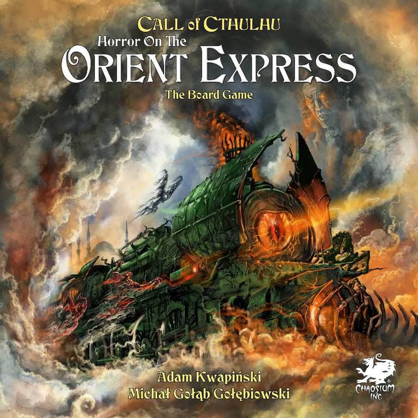 horror on the orient express board game cover art