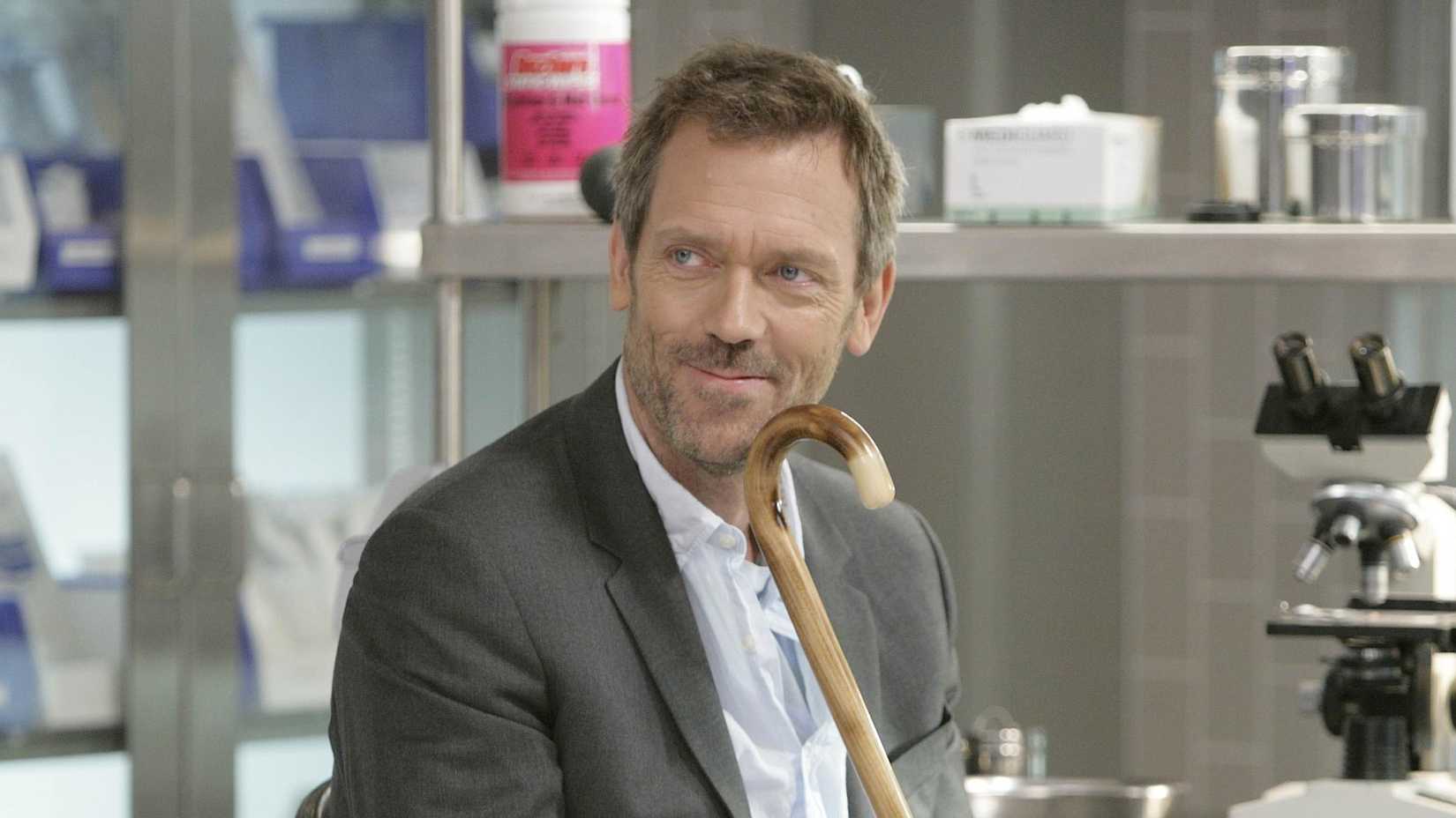 Hugh Laurie as Dr. House in House MD.