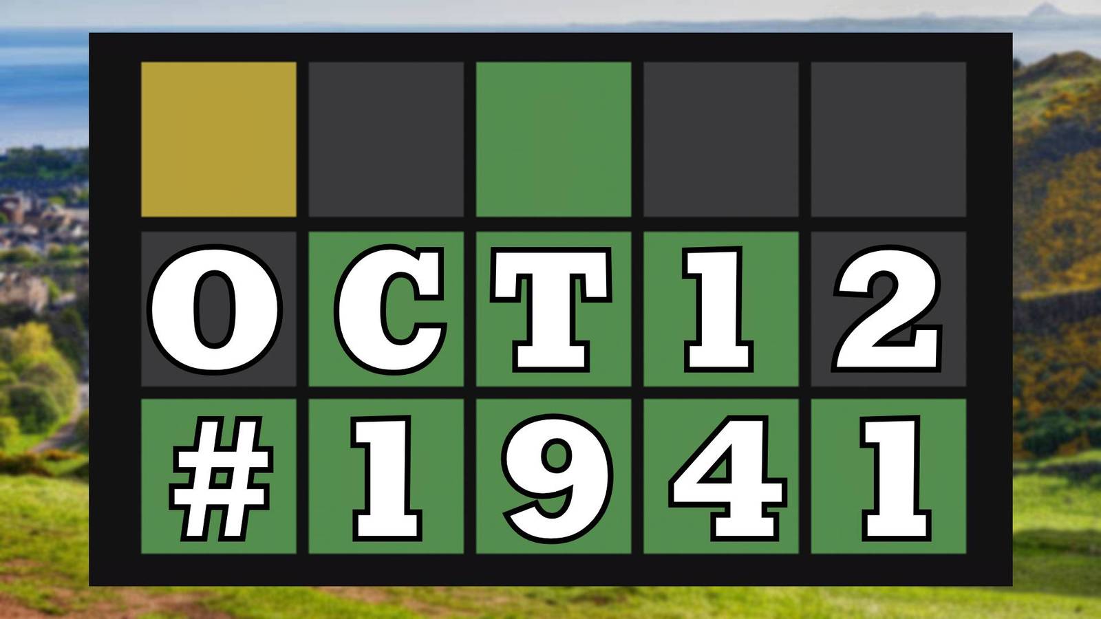 Today's Wordle Hints & Answer - October 12, 2026 (Puzzle #1941)