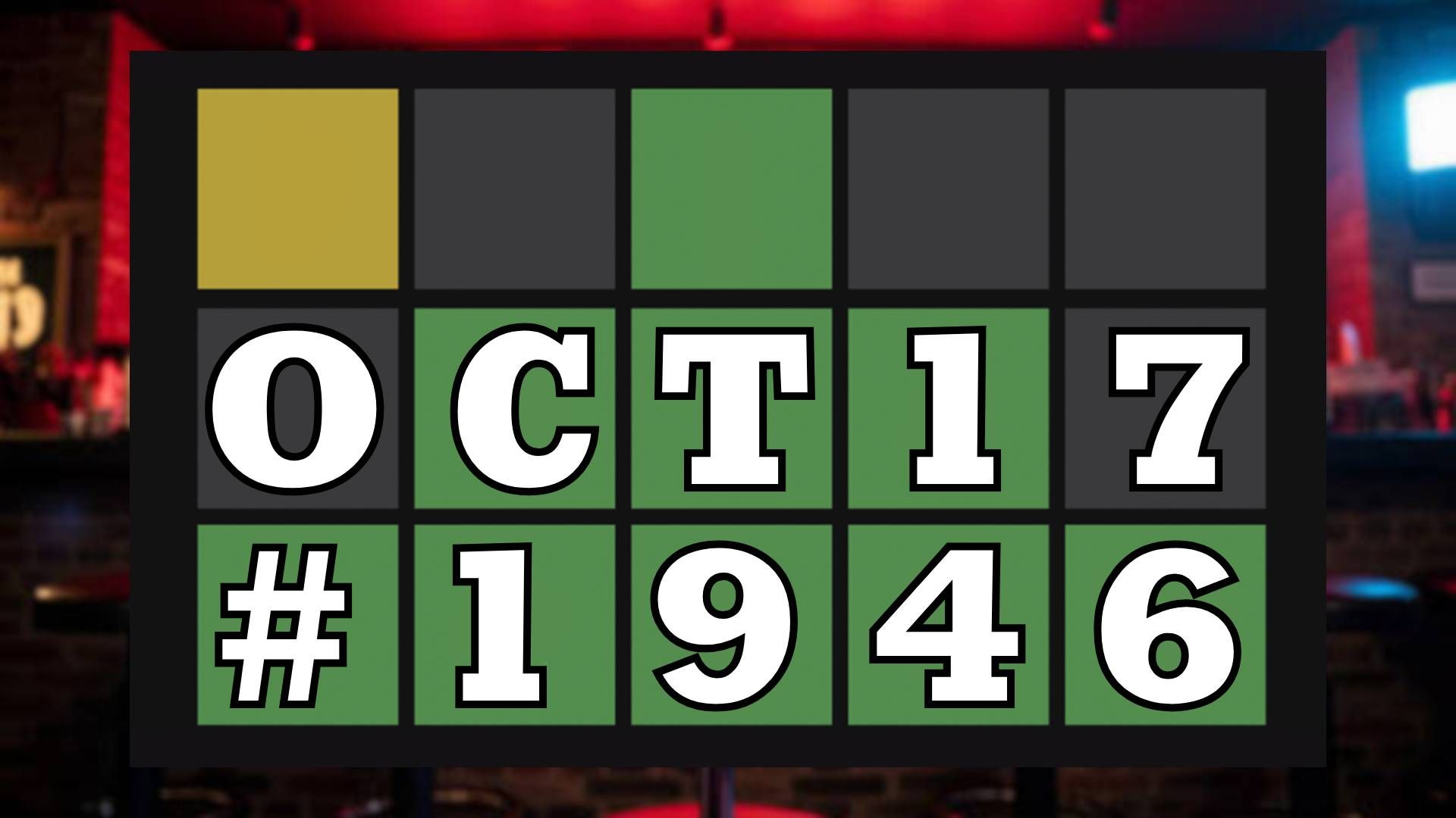 Today's Wordle Hints & Answer - October 17, 2026 (Puzzle #1946) image