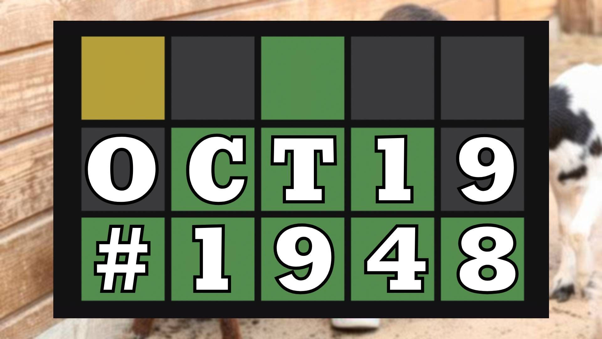 Today's Wordle Hints & Answer - October 19, 2026 (Puzzle #1948) image