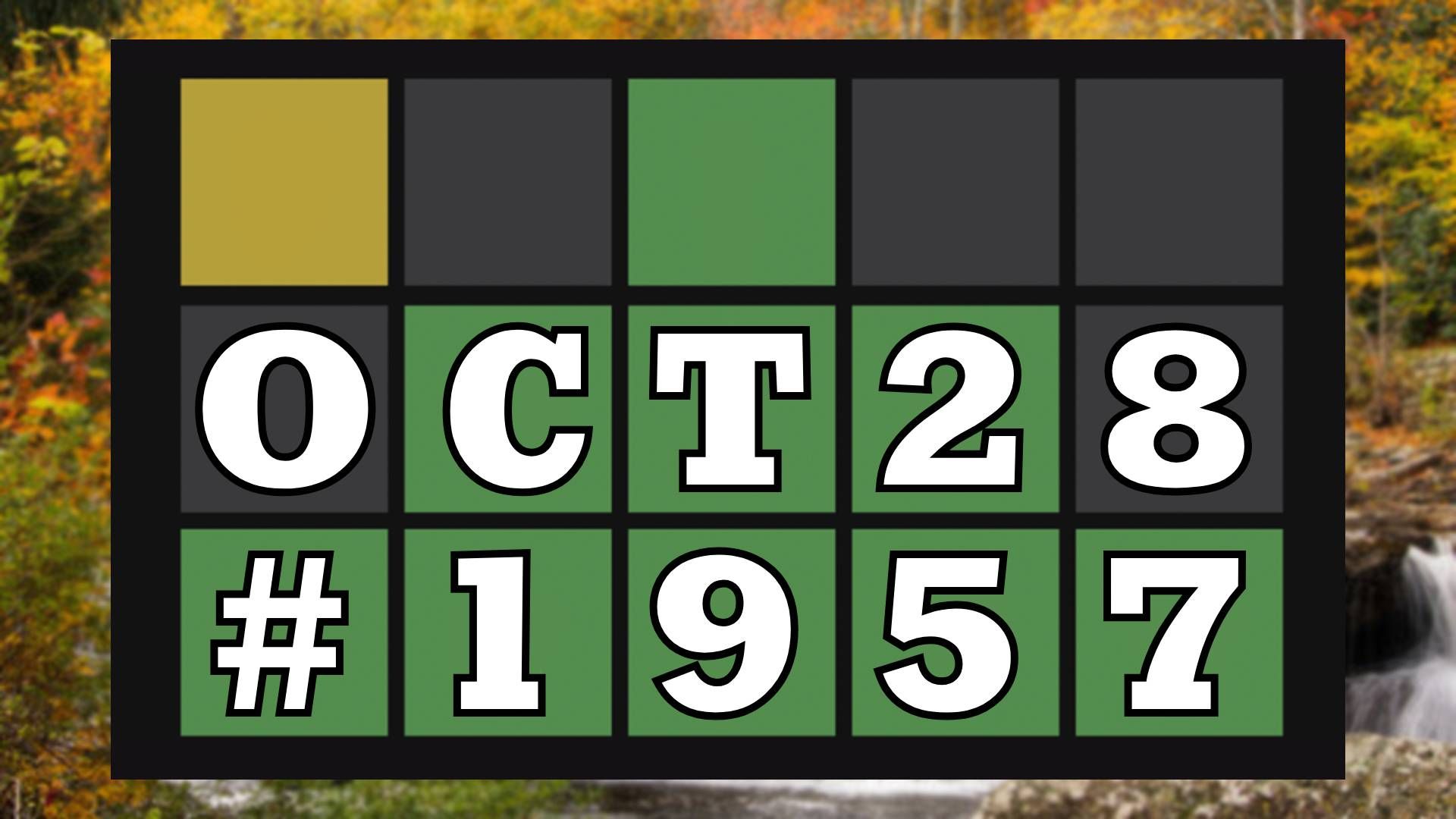 Today's Wordle Hints & Answer - October 28, 2026 (Puzzle #1957)