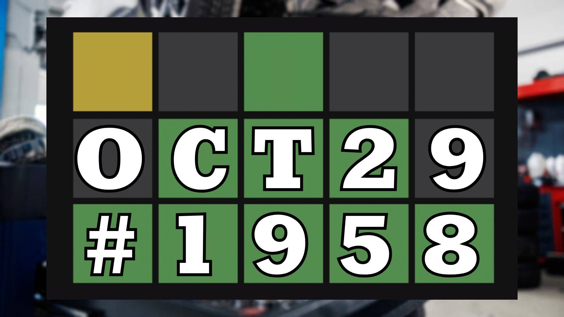Today's Wordle Hints & Answer - October 29, 2026 (Puzzle #1958)