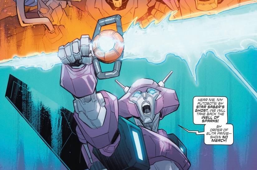 Transformers No. 37, Elita Prime, art by Karl Kerschl