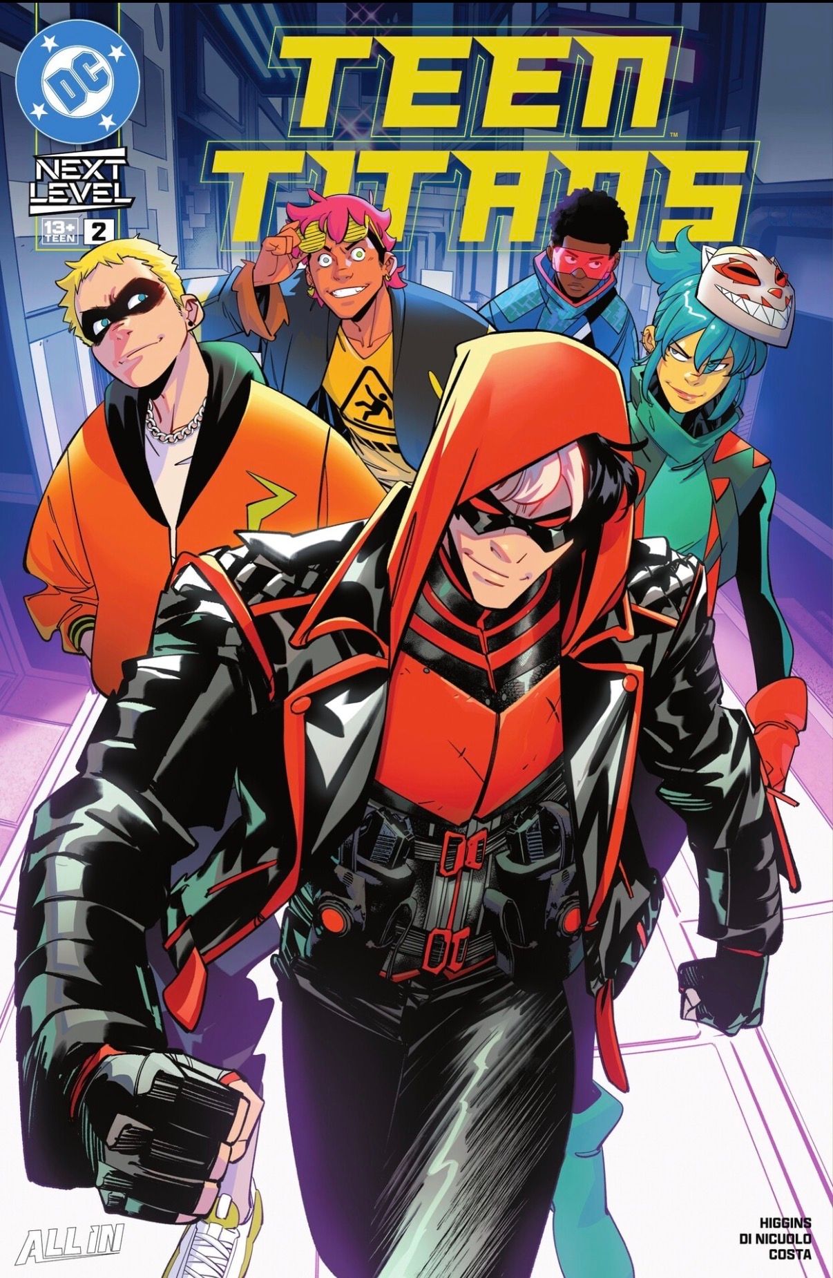Teen Titans No. 2, art by Daniele Di Nicuolo