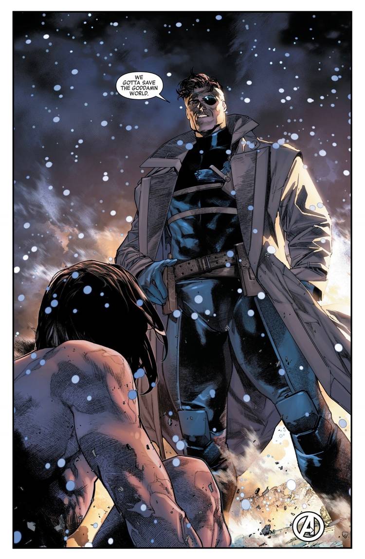 Avengers: Armageddon, Nick Fury, art by Delio Diaz Cespedes