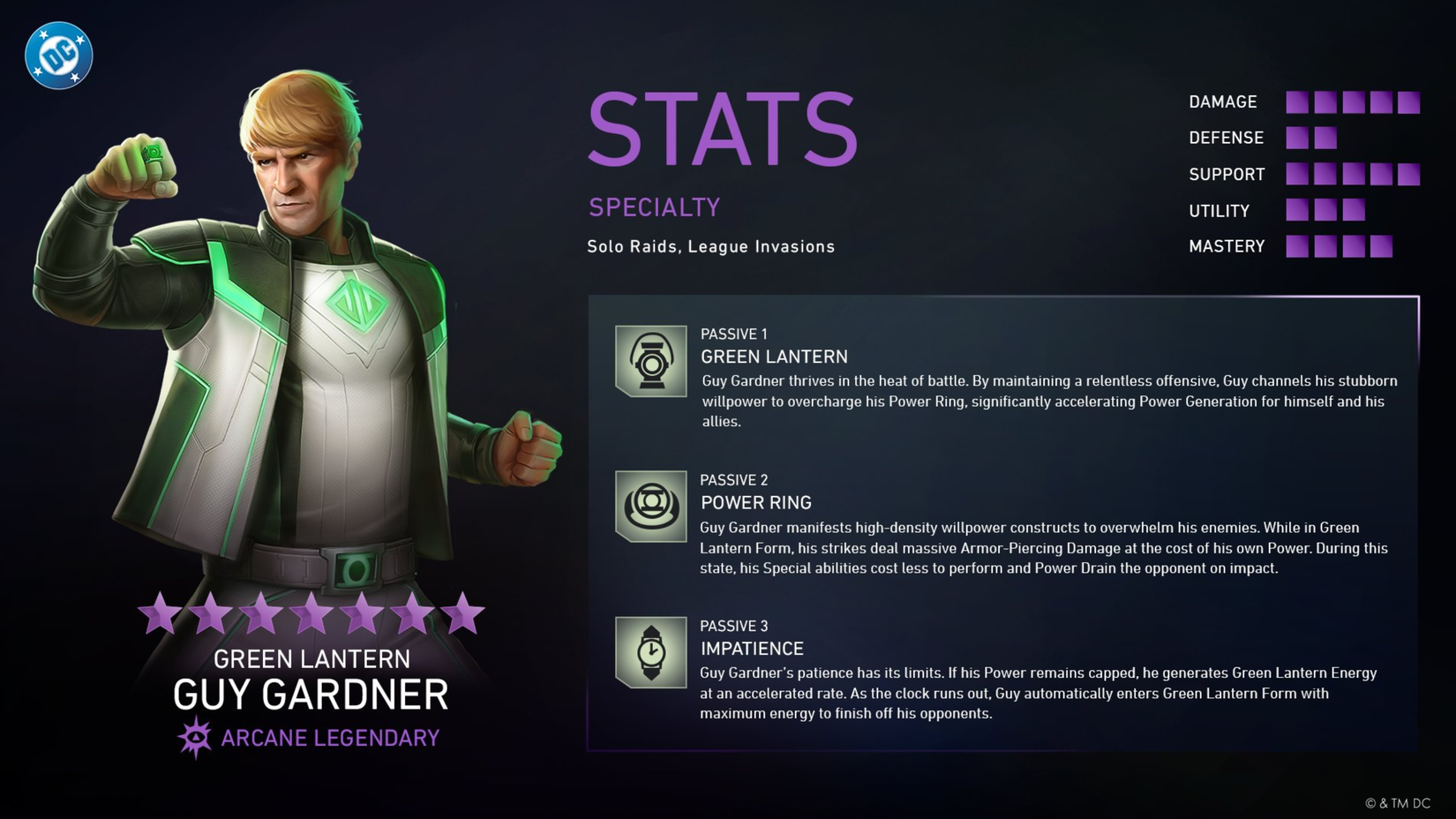 injustice 2 mobile guy gardner green lantern