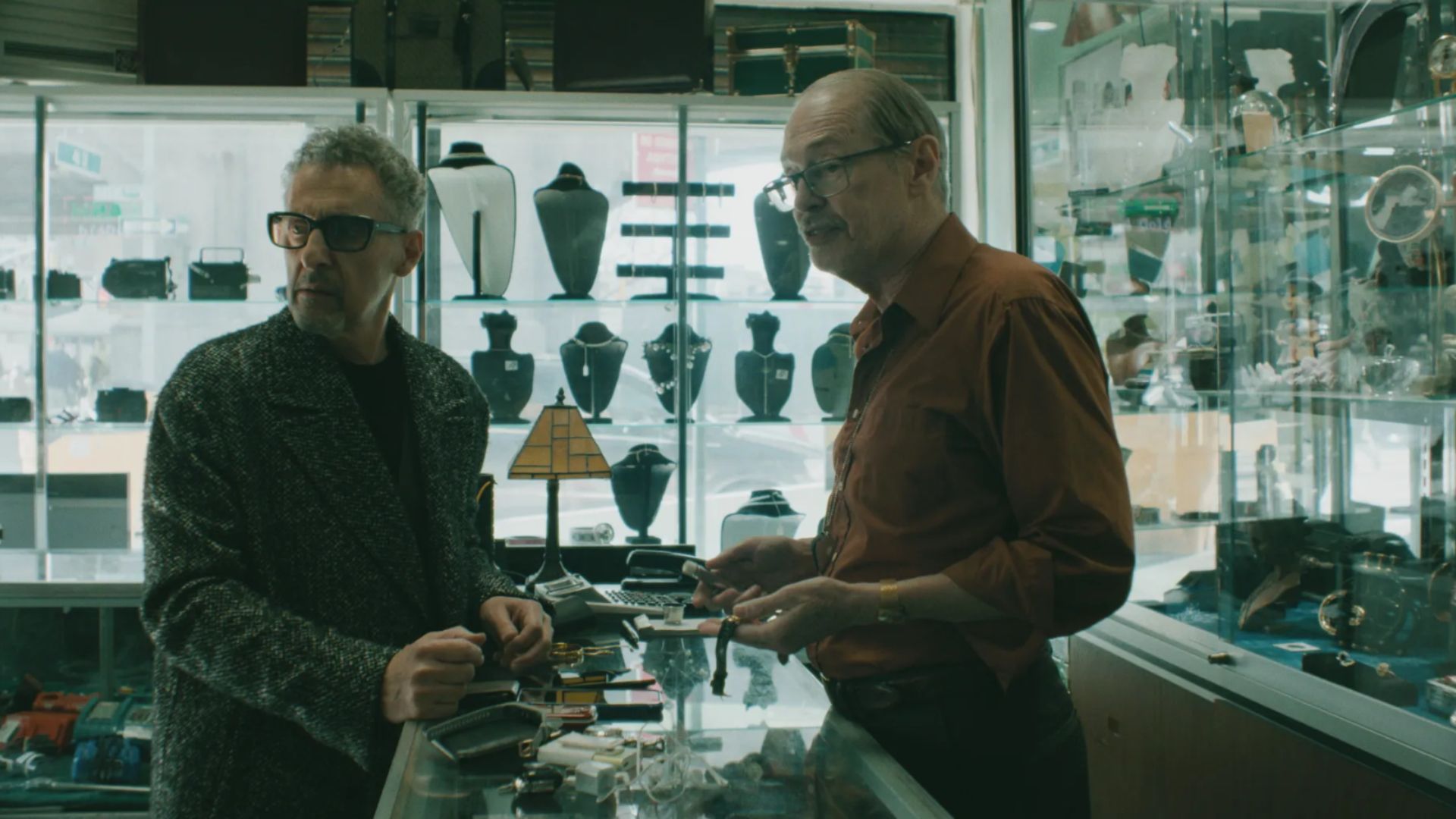 John Turturro and Steve Buscemi in The Only Living Pickpocket in New York
