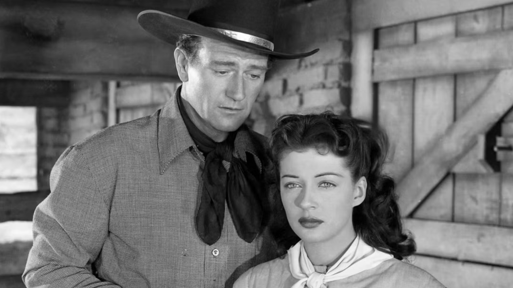 John Wayne and Gail Russell in Angel and the Badman