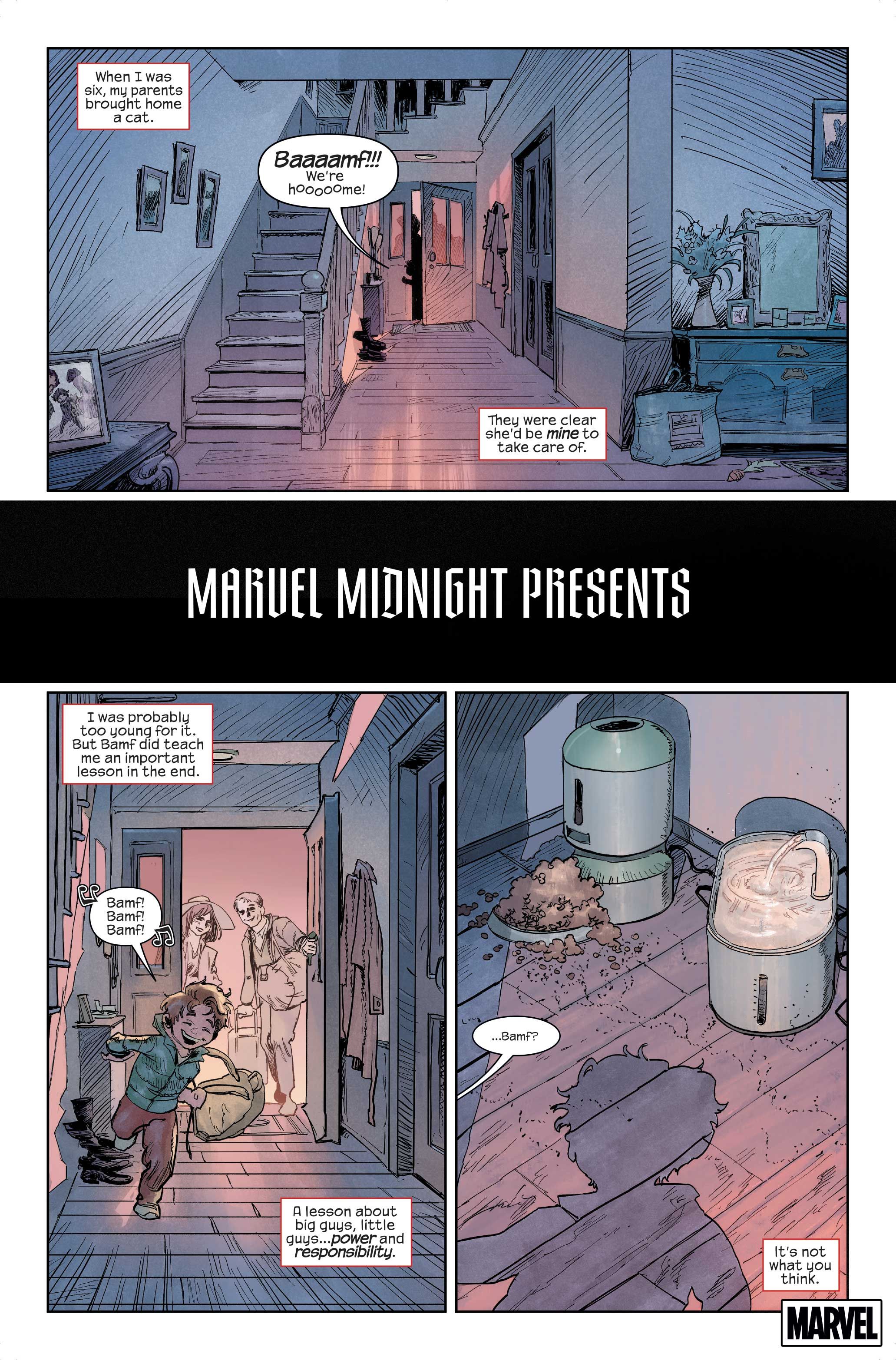 Kid Peter Parker returns home in Midnight Spider-Man #1