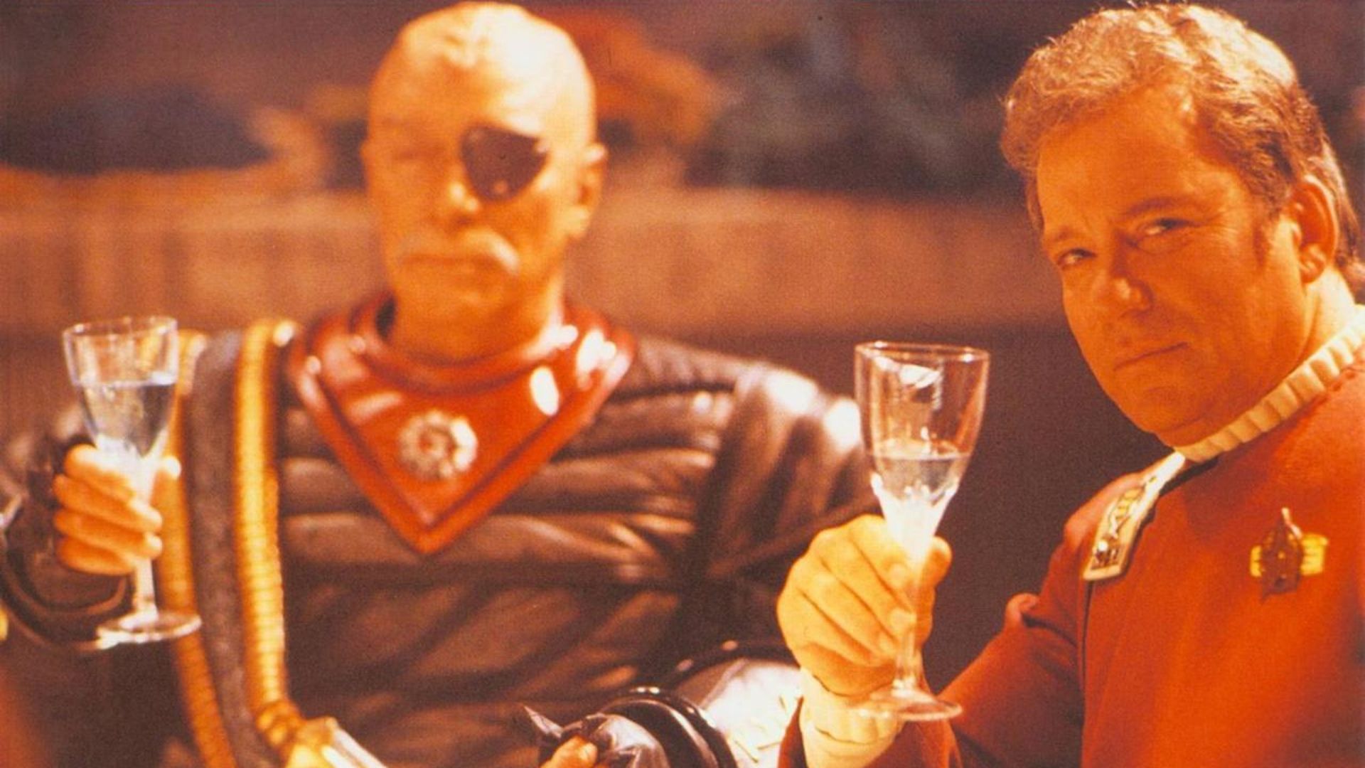 Kirk and Chang toast
