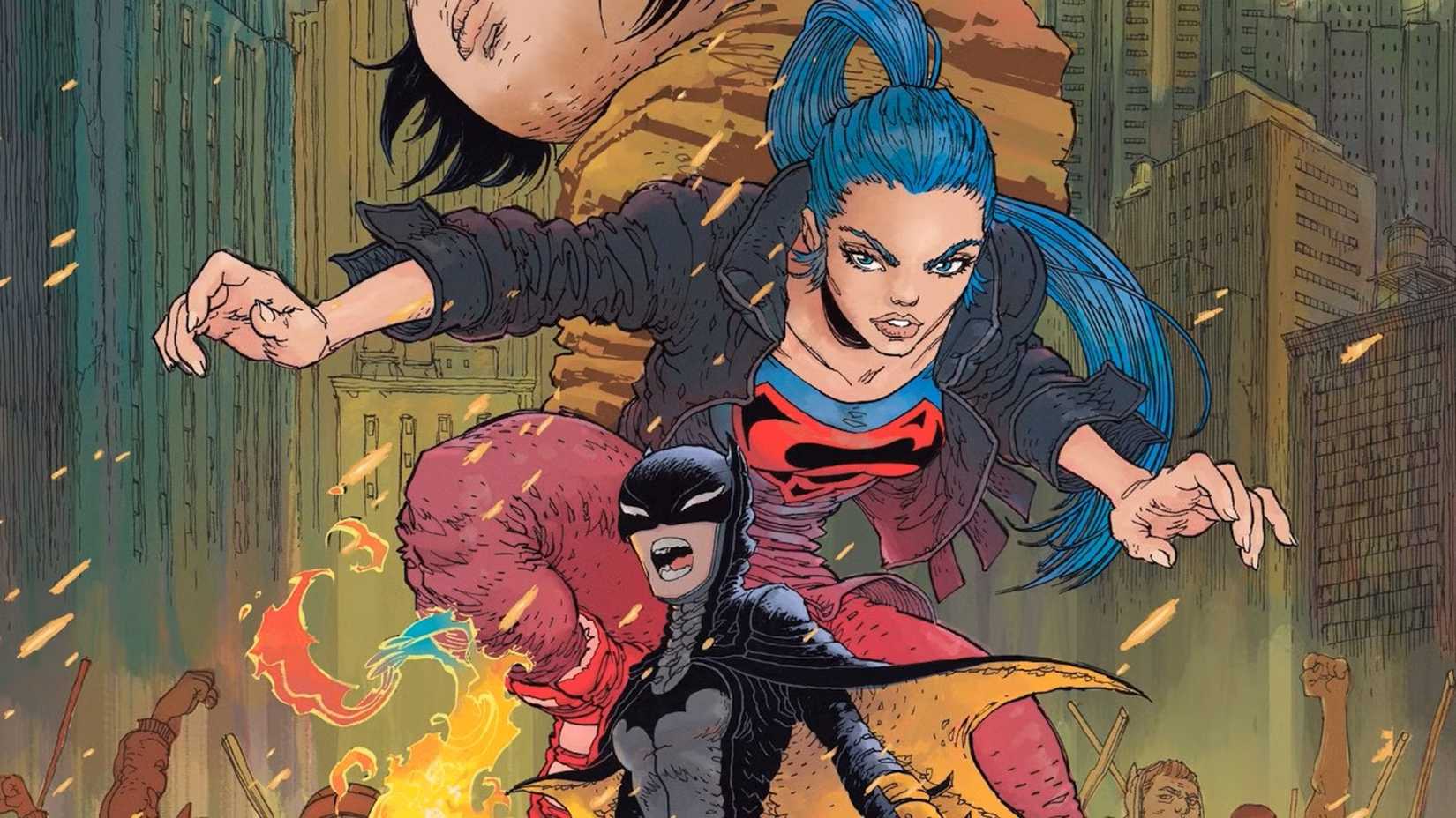 Lara Kent on the cover of Dark Knight Returns The Golden Child #1