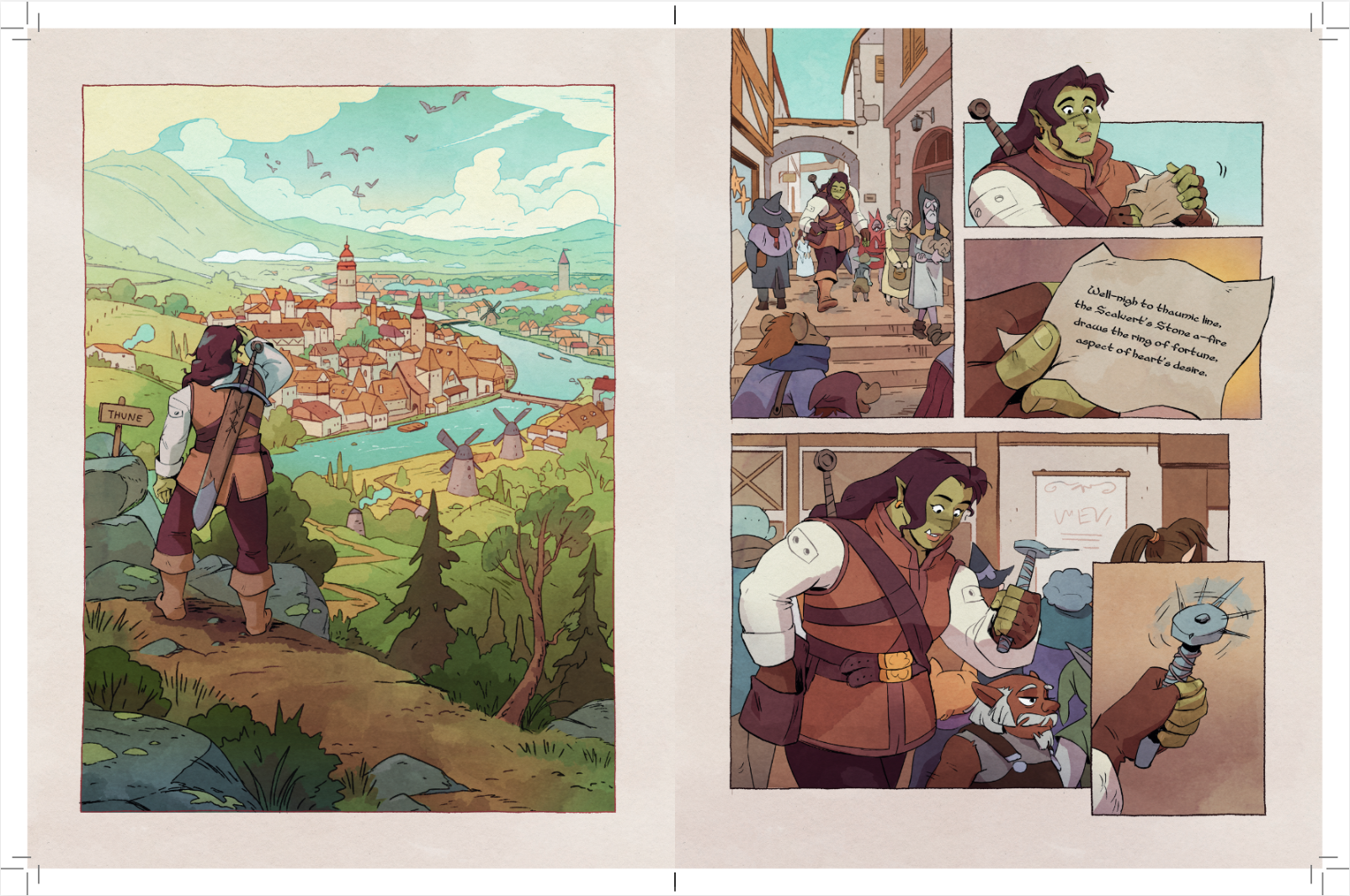 Legends & Lattes graphic novel interior 2