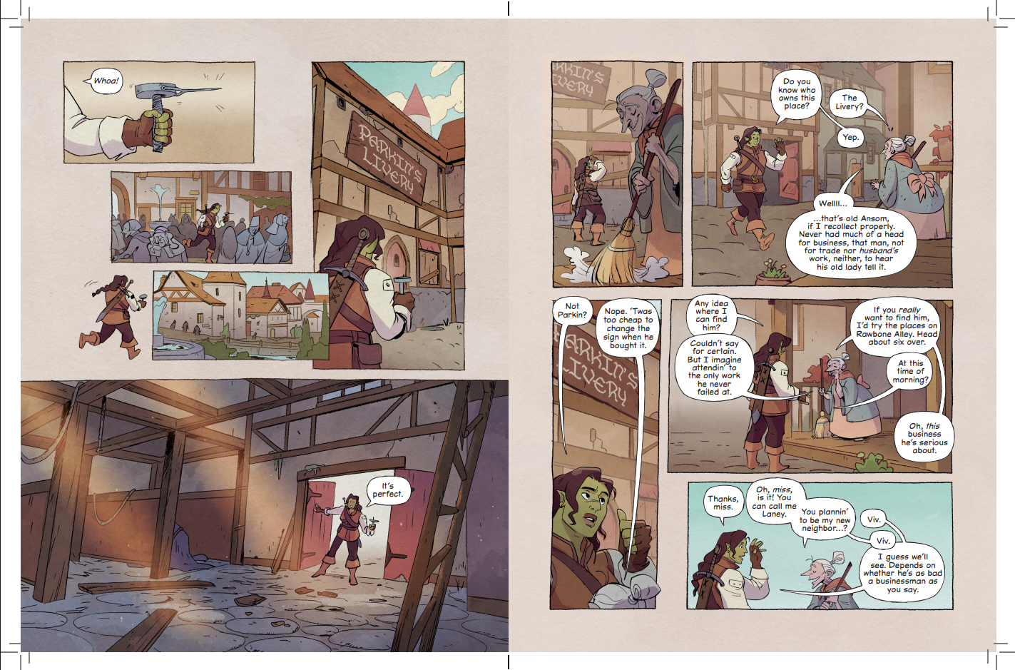 Legends & Lattes graphic novel interior 3