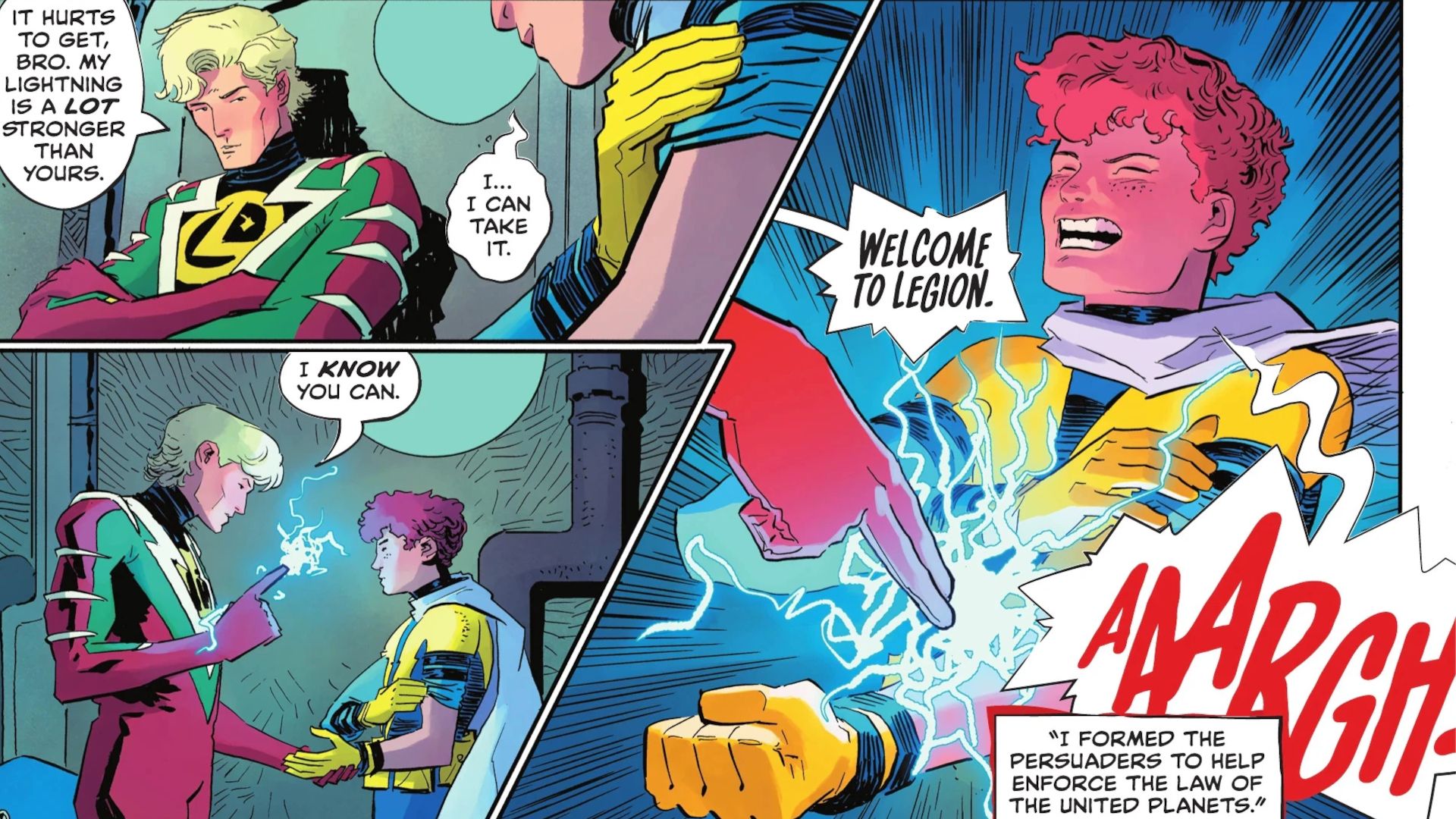 Legion of Super-Heroes Mekt brands Garth