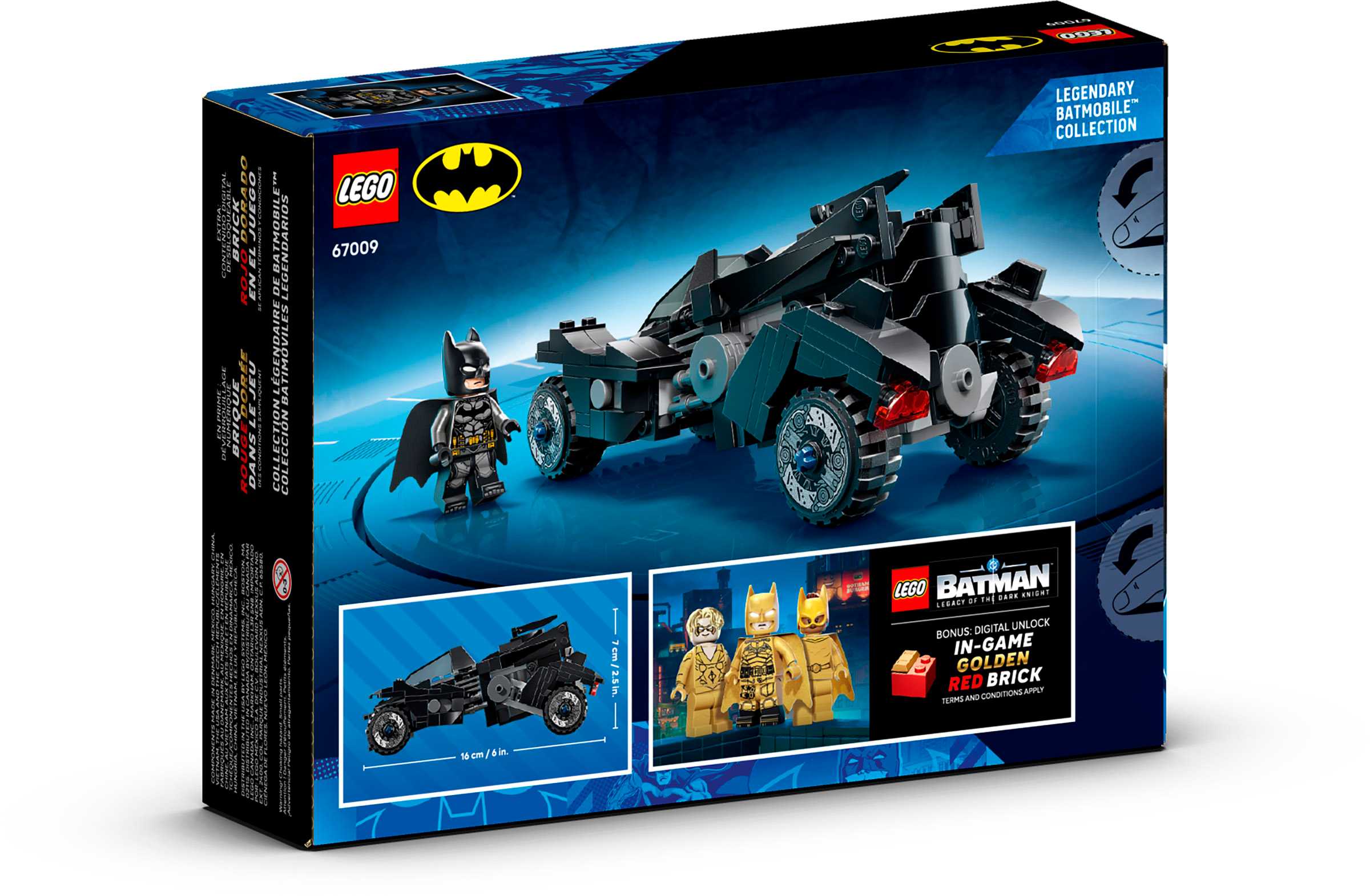LEGO DC Arkham Batman Batmobile 67009 Box REAR