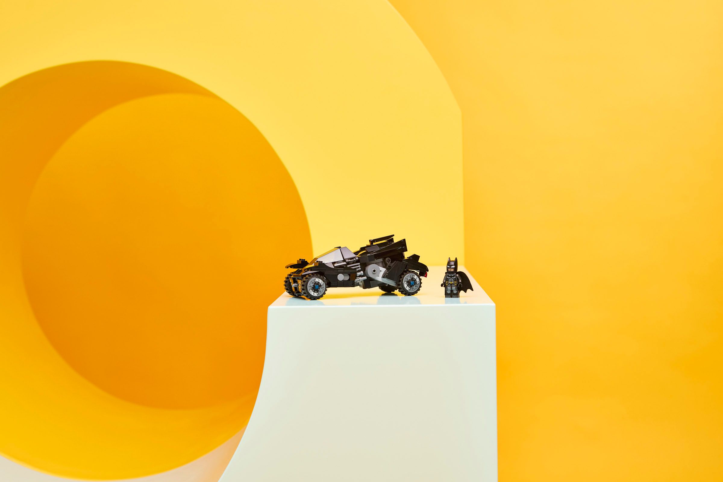 LEGO DC Arkham Batman Batmobile 67009 Lifestyle Photo Environment
