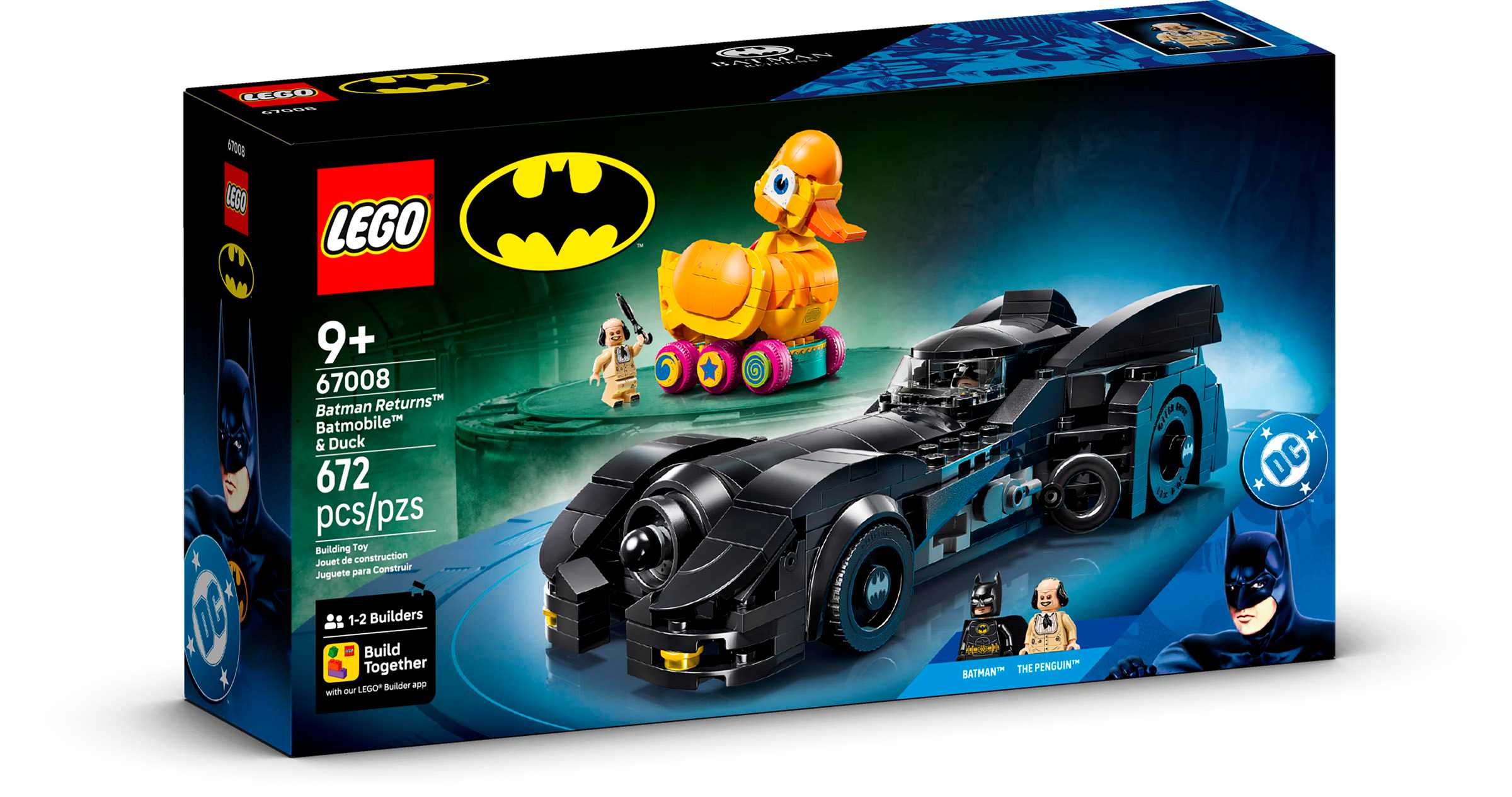 LEGO DC Batman Returns Batmobile and Duck 67008 Box