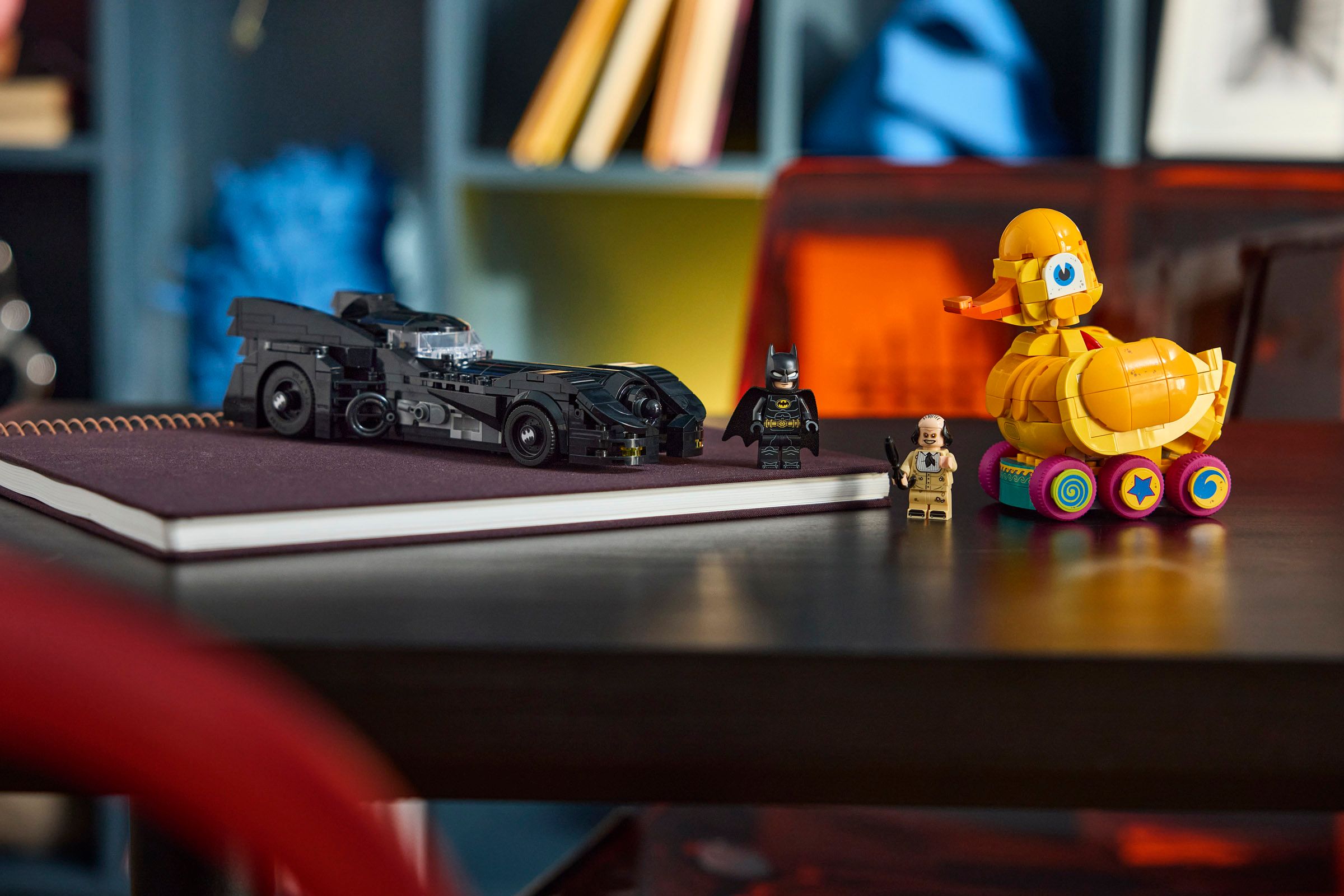 LEGO DC Batman Returns Batmobile and Duck 67008 Lifestyle Photo Environment