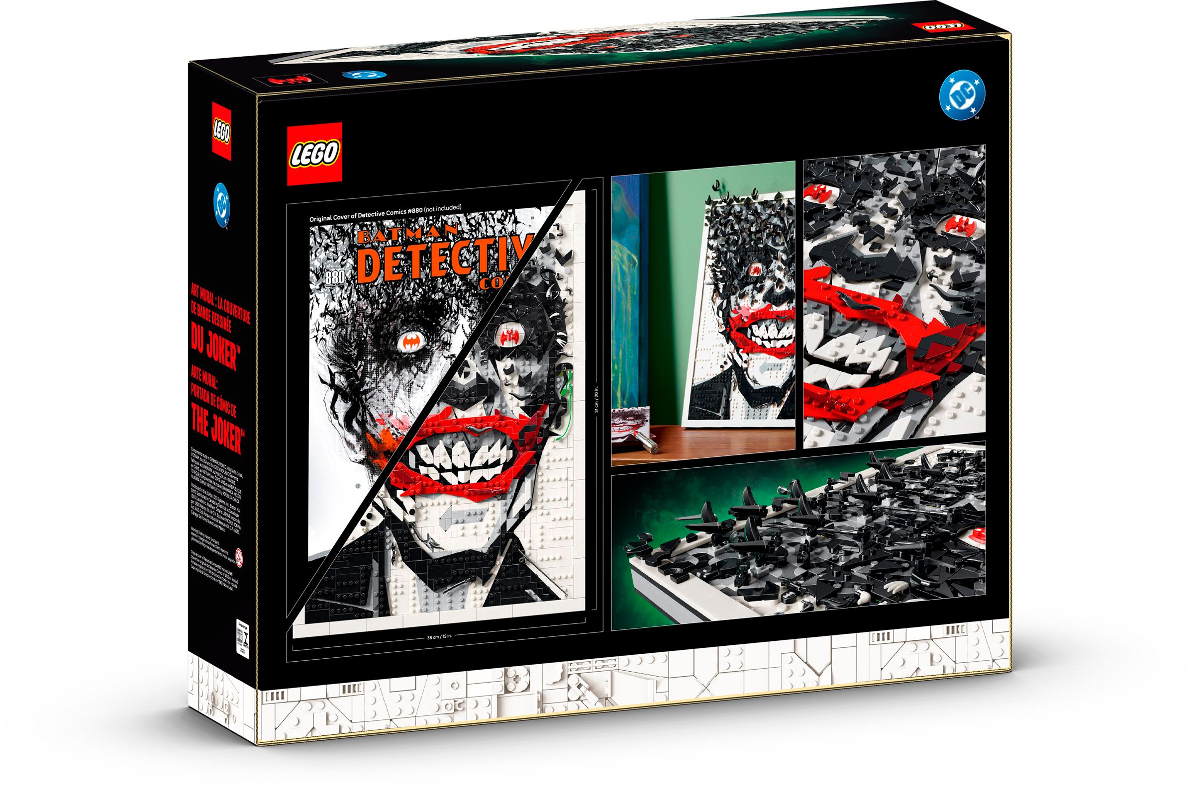 LEGO DC Batman The Joker Wall Art 67012 Box REAR