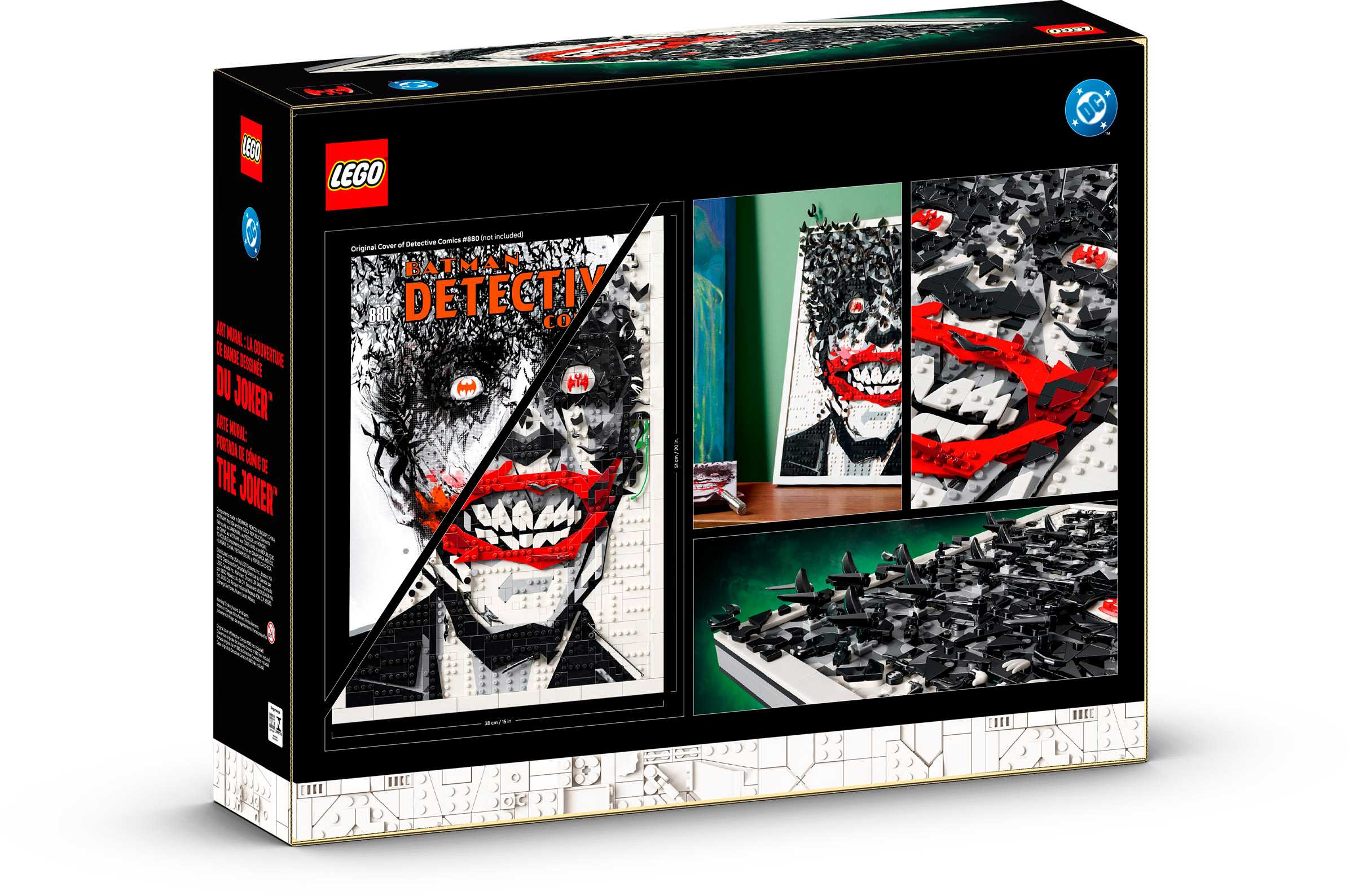 LEGO DC Batman The Joker Wall Art 67012 Box REAR