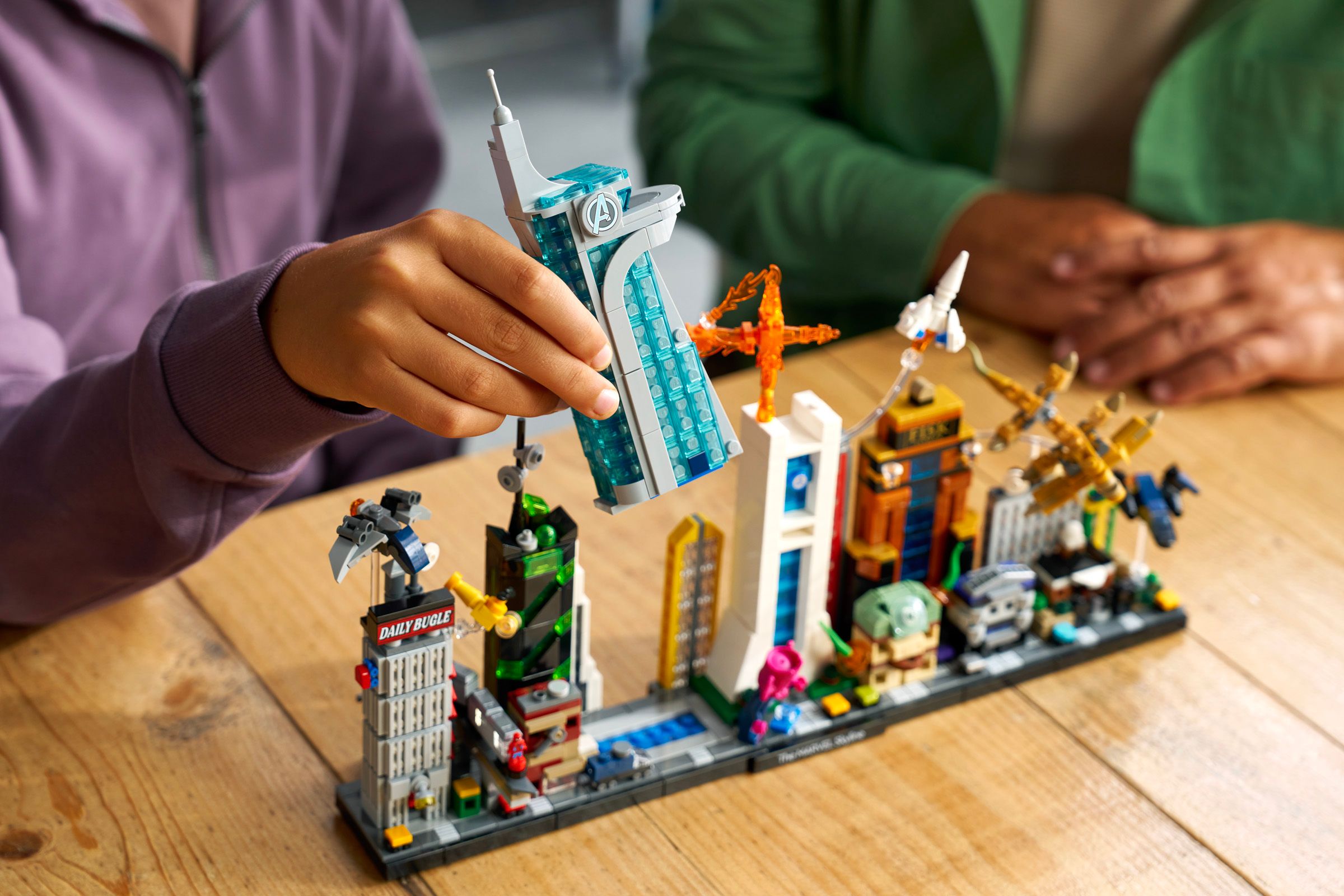 LEGO Marvel Skyline Set 67006 Lifestyle Photo Buildings