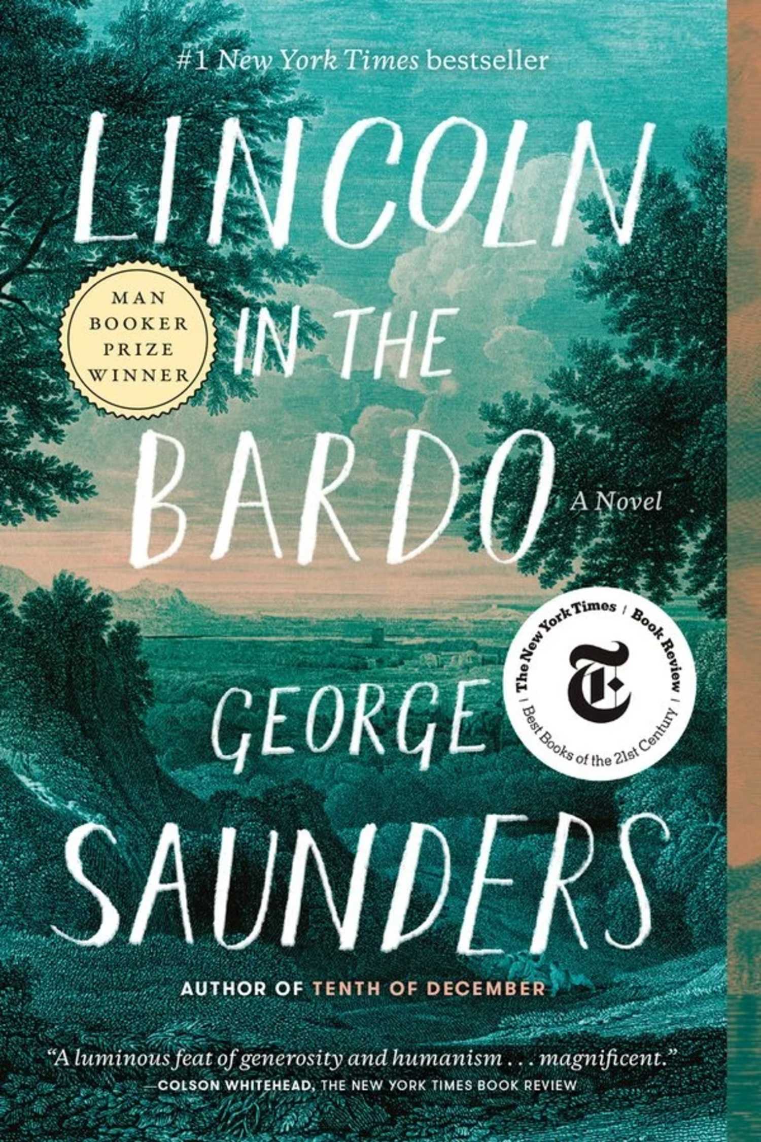 Paperback cover image of Lincoln in the Bardo by George Saunders