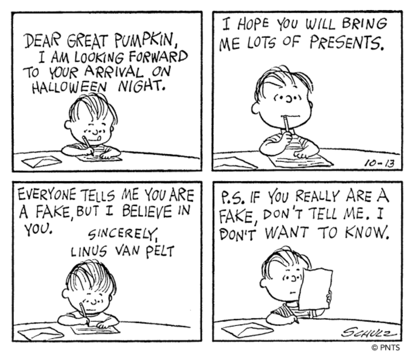 Linus and the Great Pumpkin peanuts
