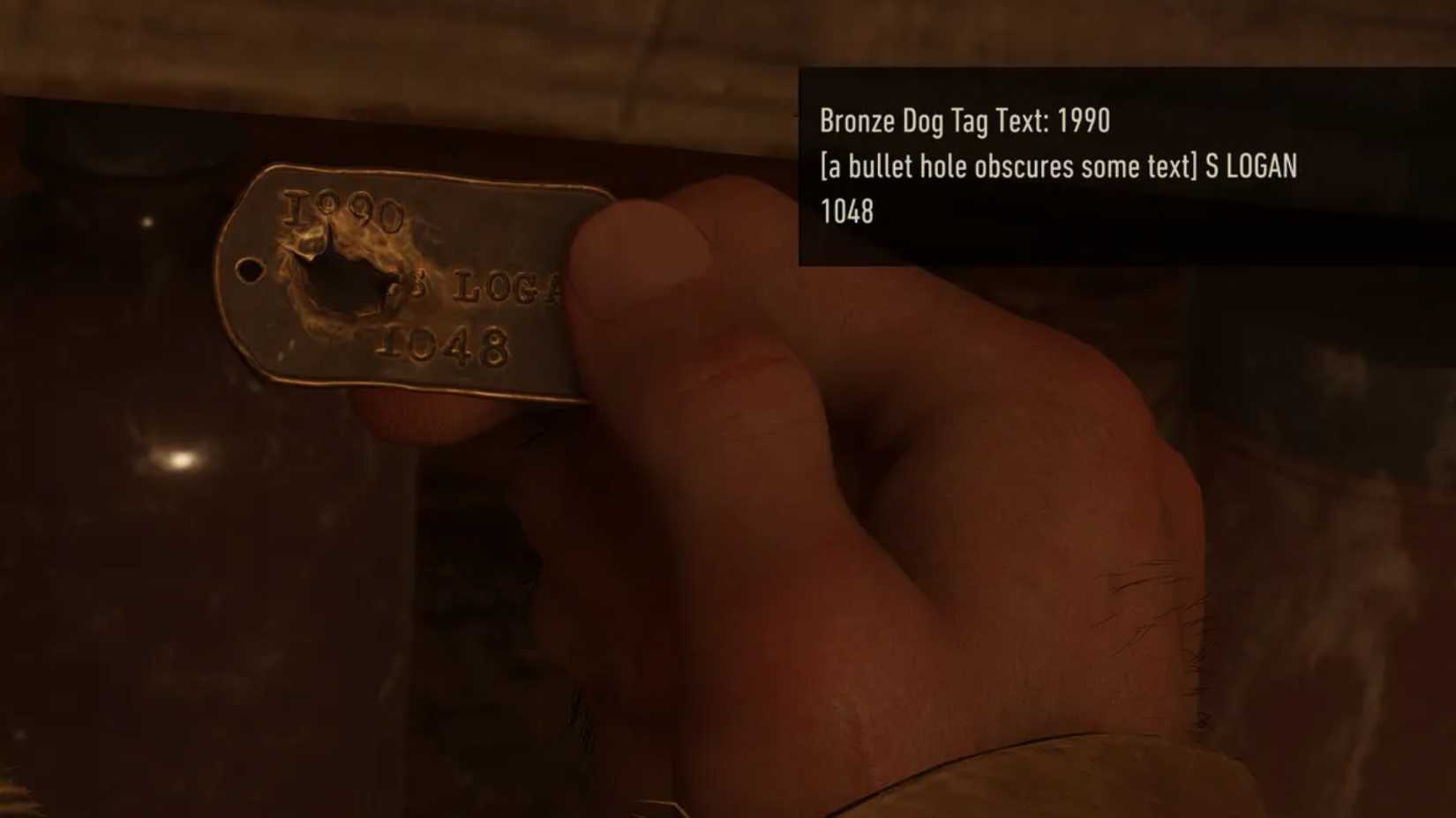 Logan Dog Tag Wolverine Insomniac Easter Egg