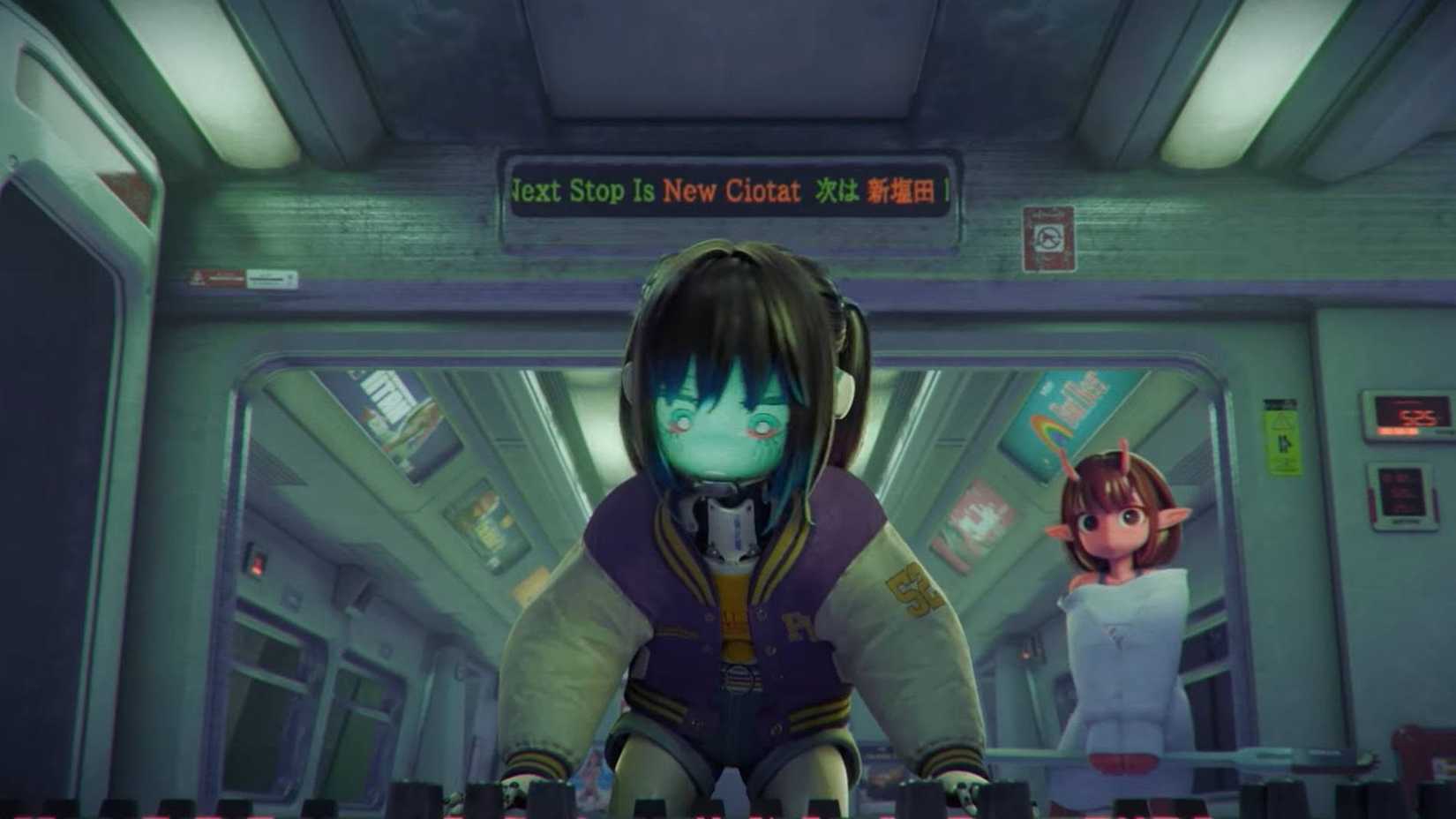 Makina and Chiharu from Milky Subway The Galactic Limited Express