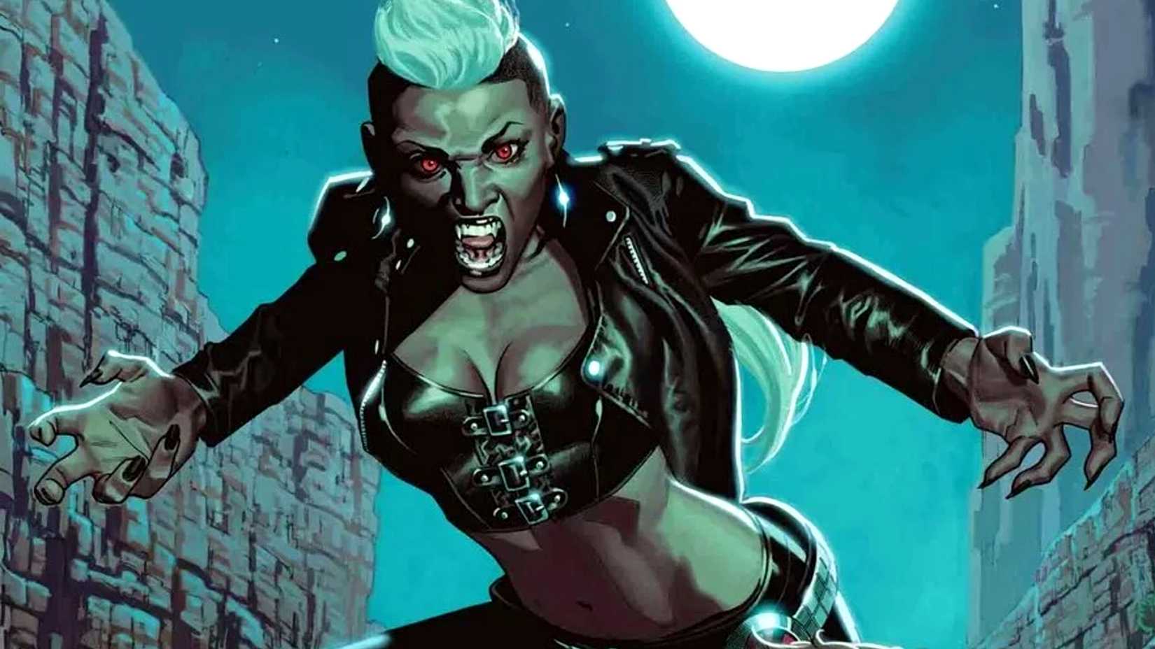 Marvel's Bloodstorm shows her fangs and nails under the moonlight
