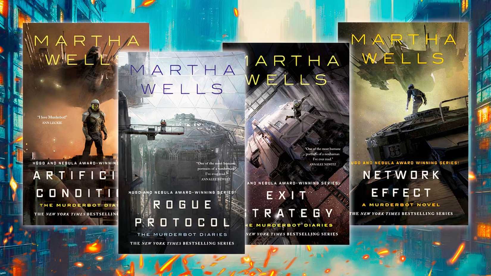 Murderbot book covers