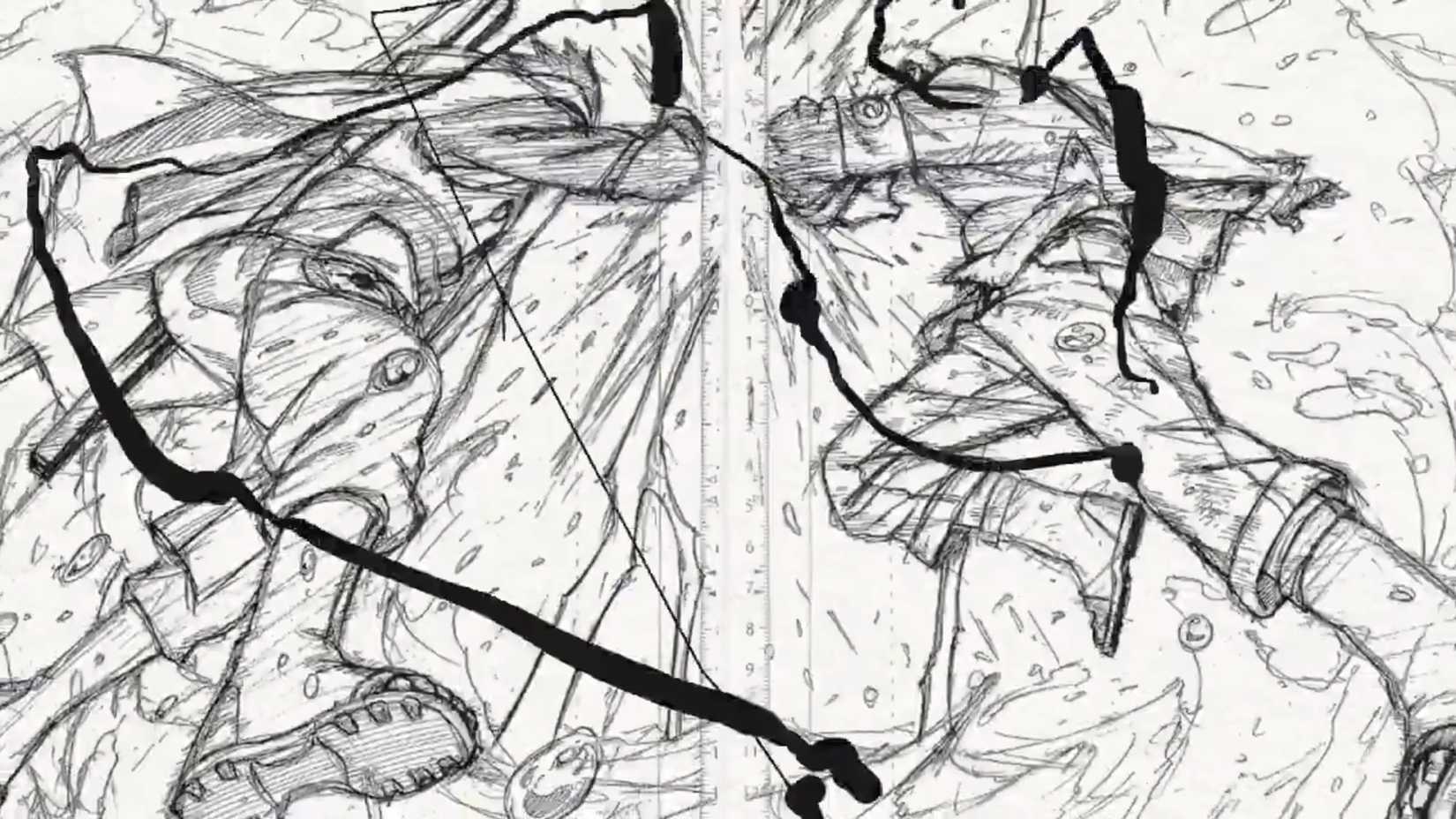 Naruto Shadow Rising New Manga by Kishimoto Naruto and Sasuke FIghting