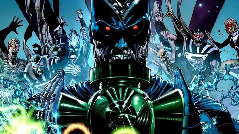 Nekron leads the Black Lanterns in DC Comics' Blackest Night #1 cover