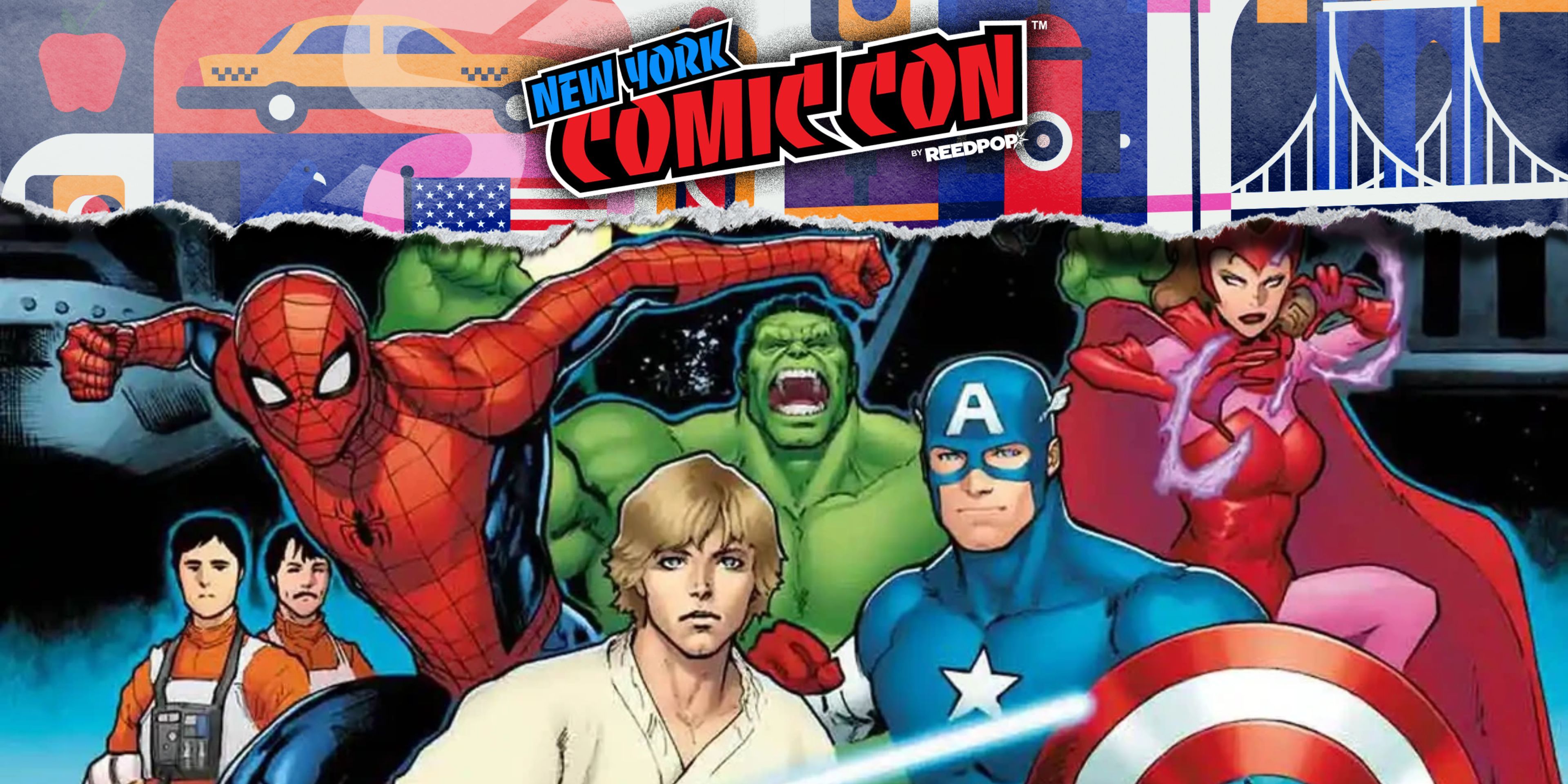 Luke Skywalker And Peter Parker Unite In First Look at Marvel/Star Wars Crossover image