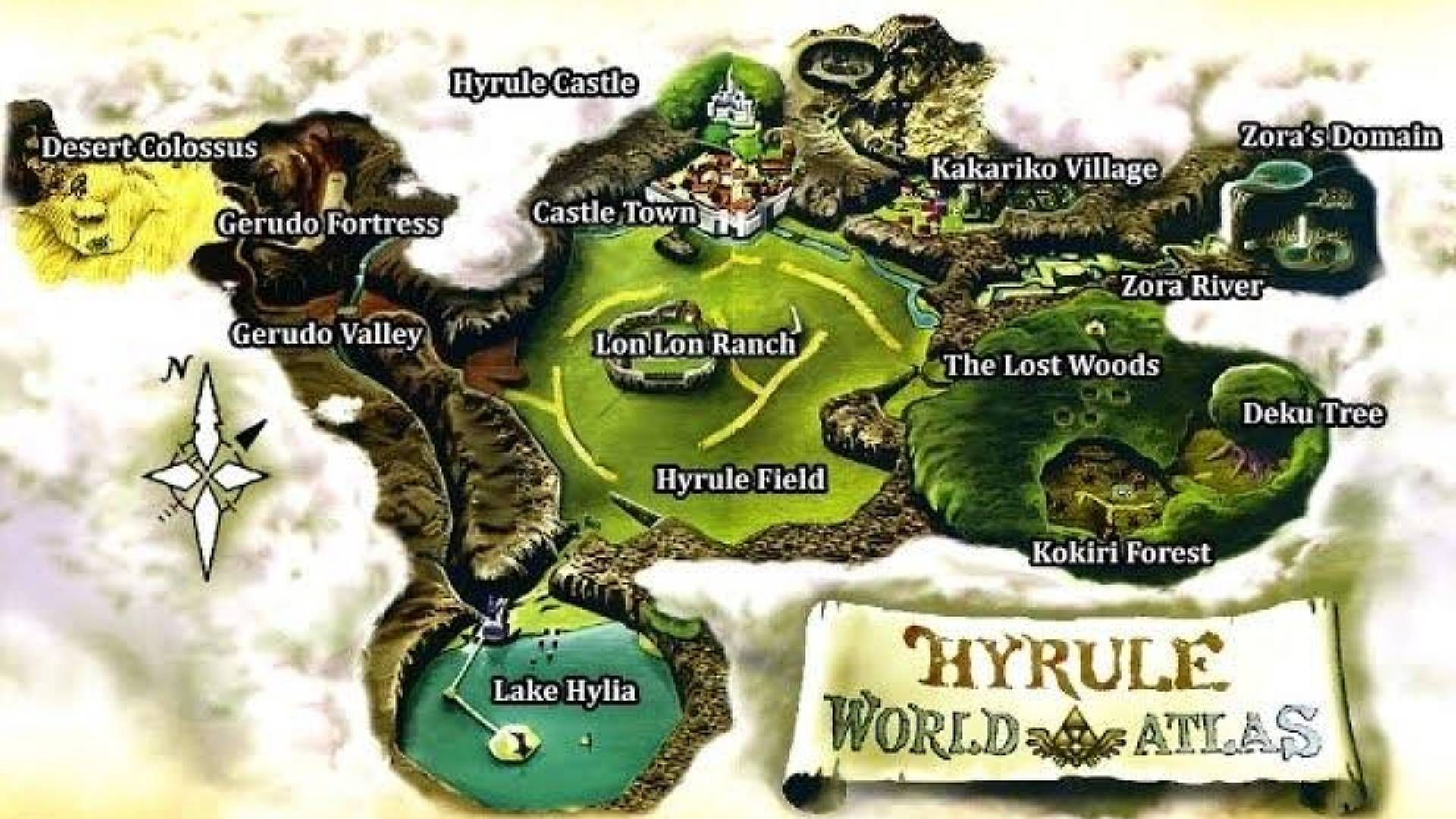 Zelda: Ocarina Of Time Remake World Map Size Officially Unveiled