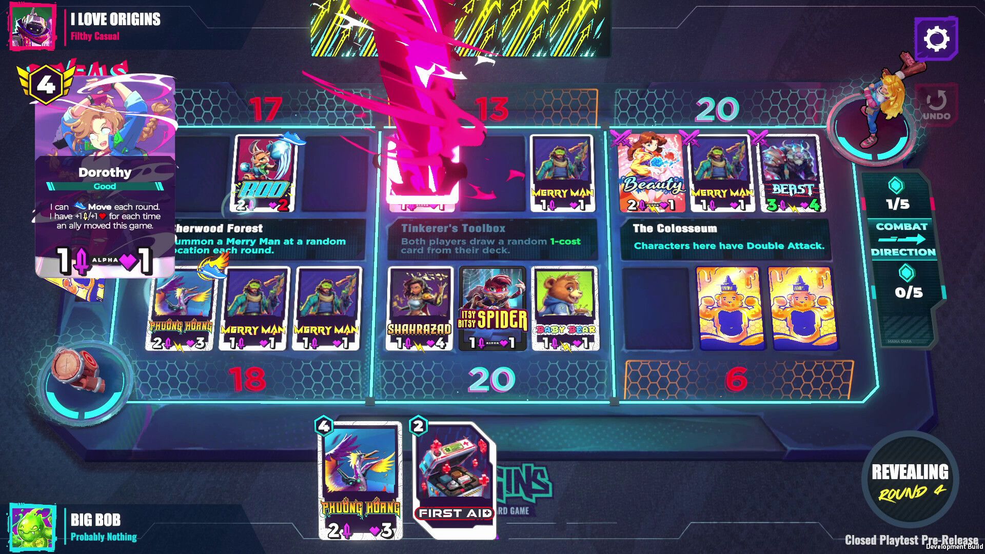Origins TCG gameplay
