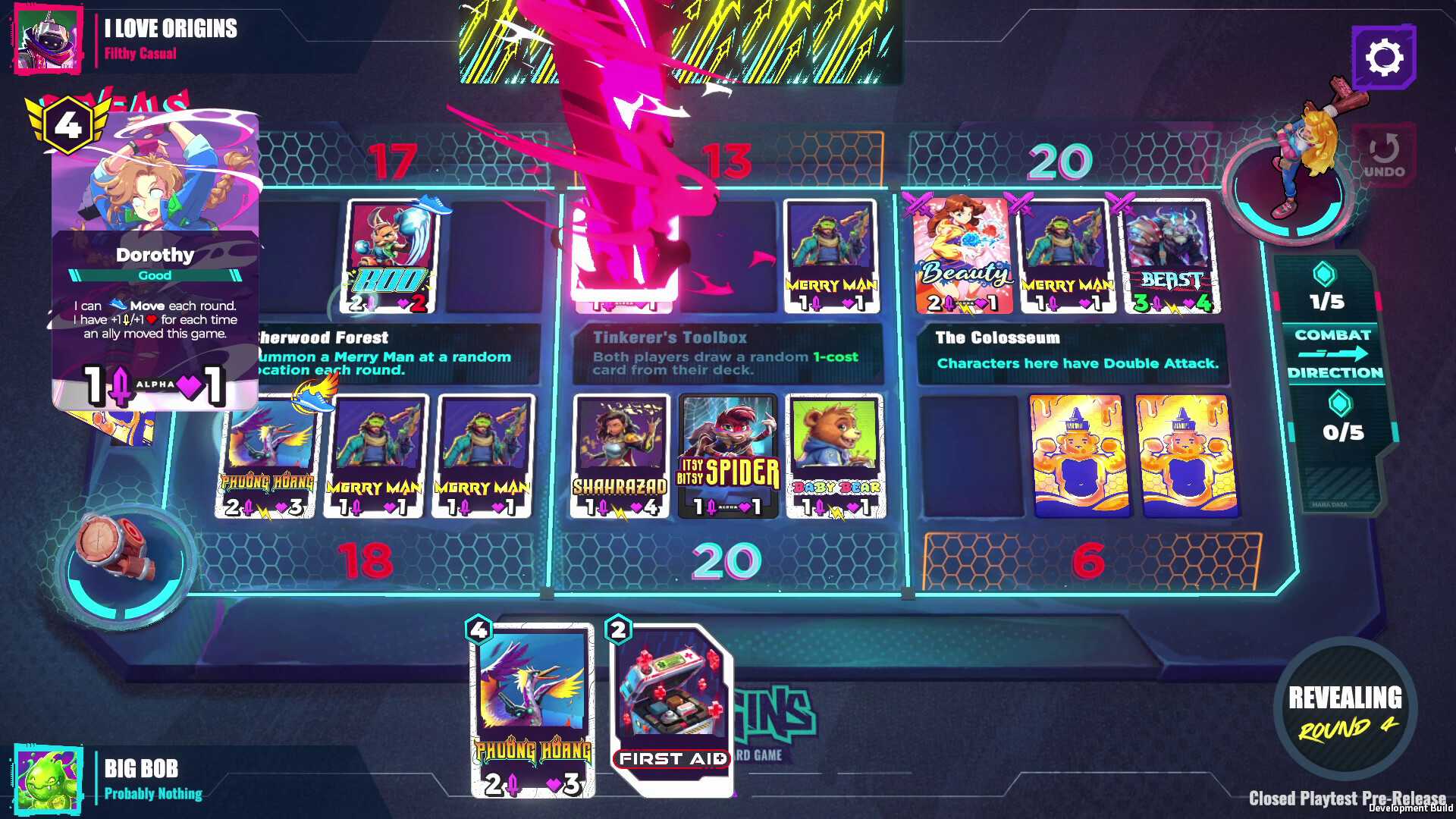 Origins TCG gameplay