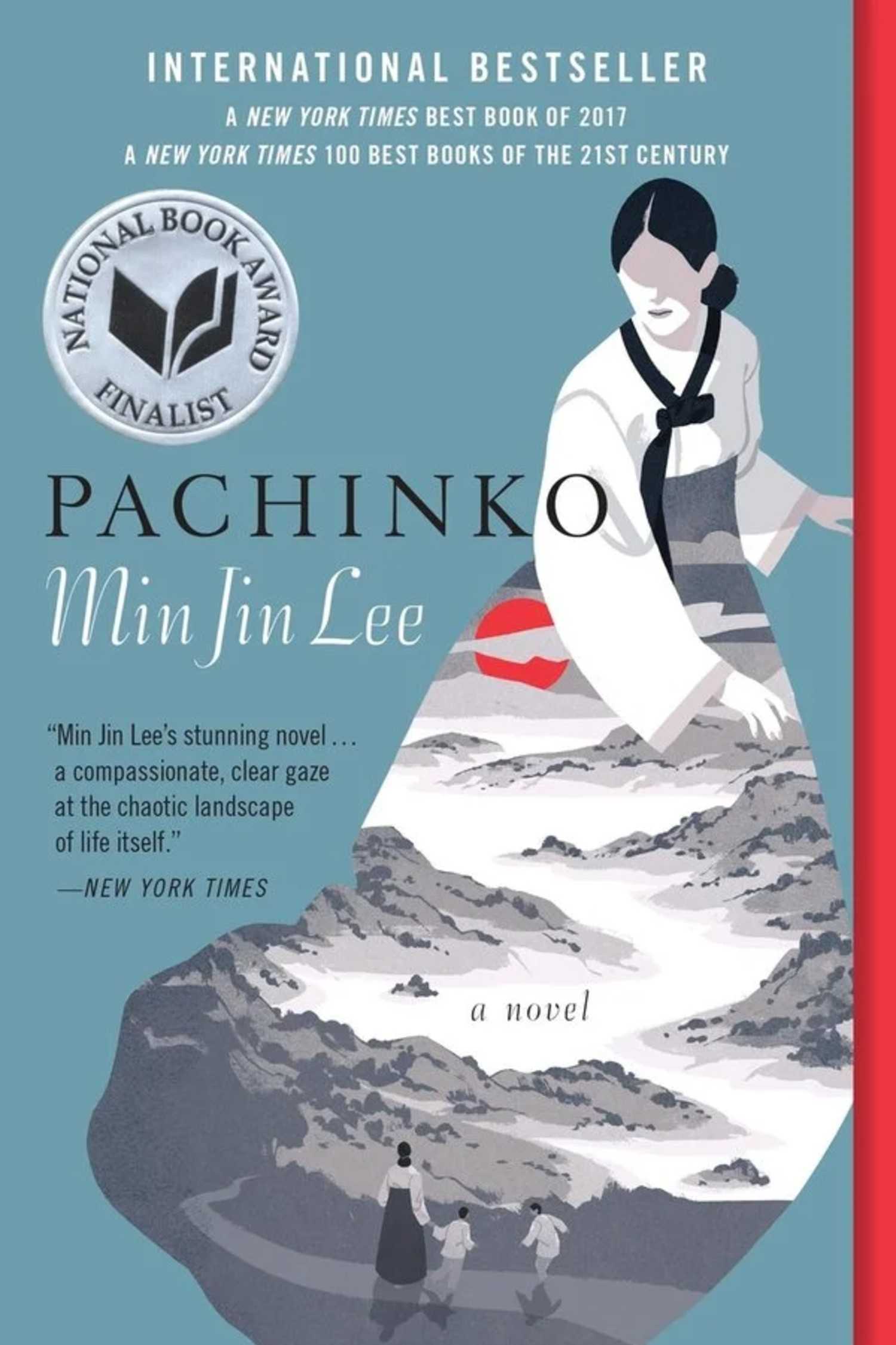 Paperback cover of Pachinko by Min Jin Lee