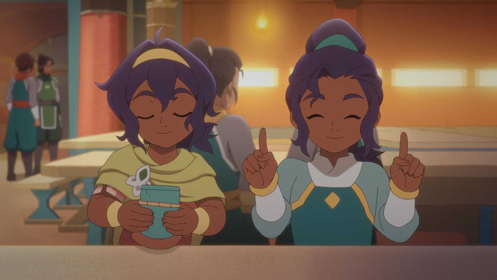 Pavi and Nisha in Avatar Seven Havens season 1 episode 4-1