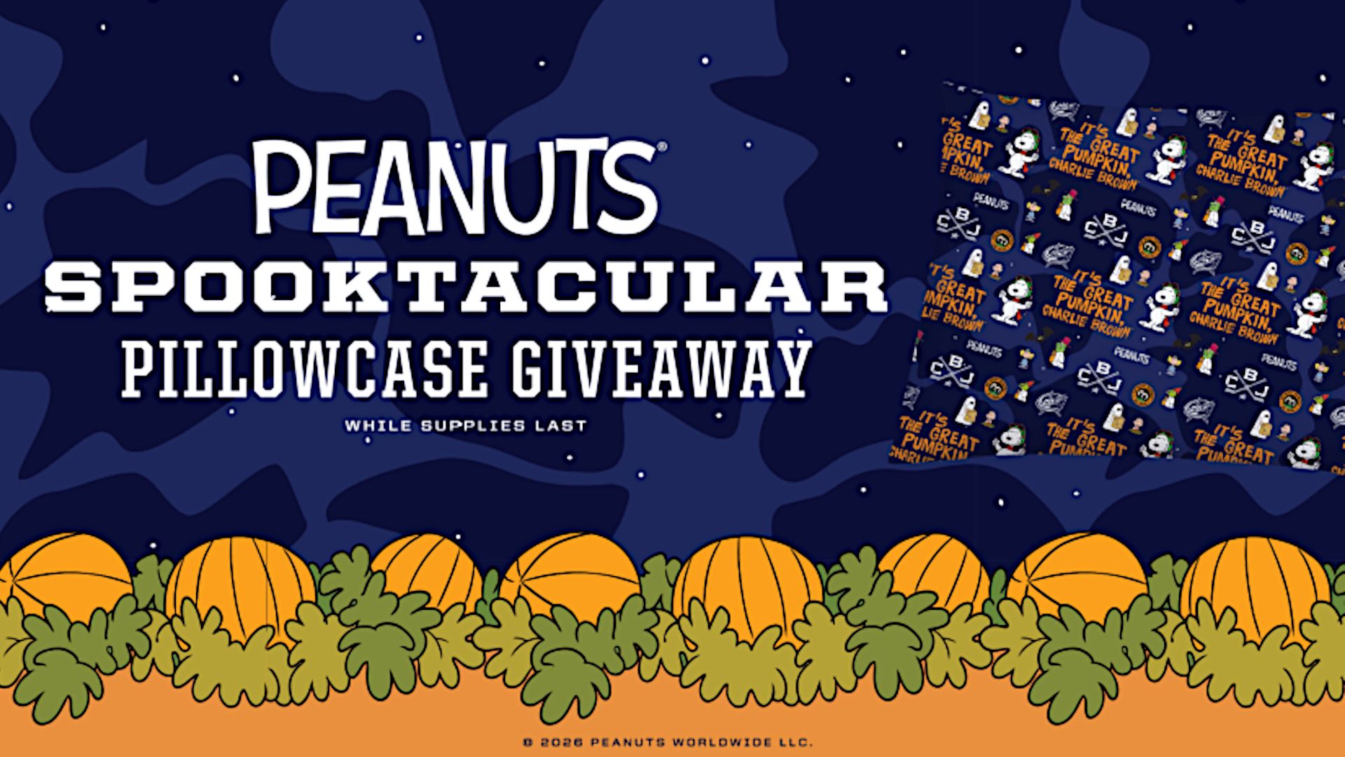 Peanuts Columbus Blue Jackets NHL Crossover