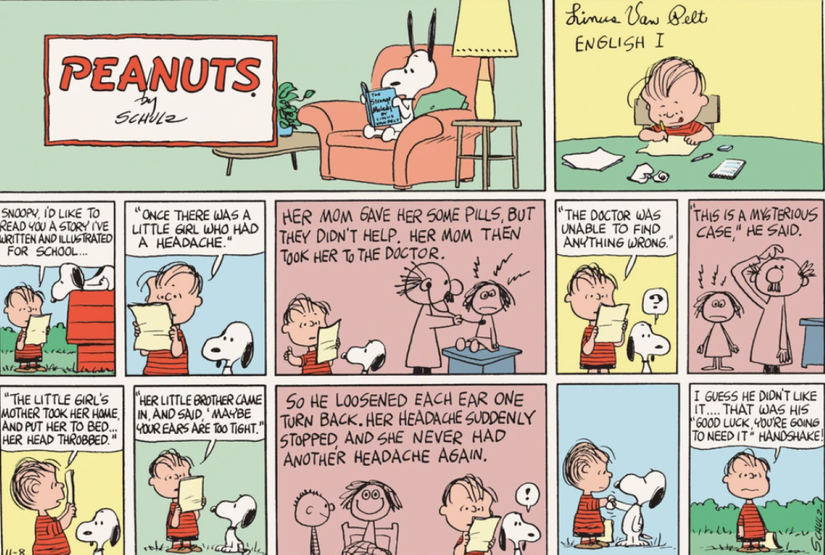 Peanuts Linus and hand-darwan doctor