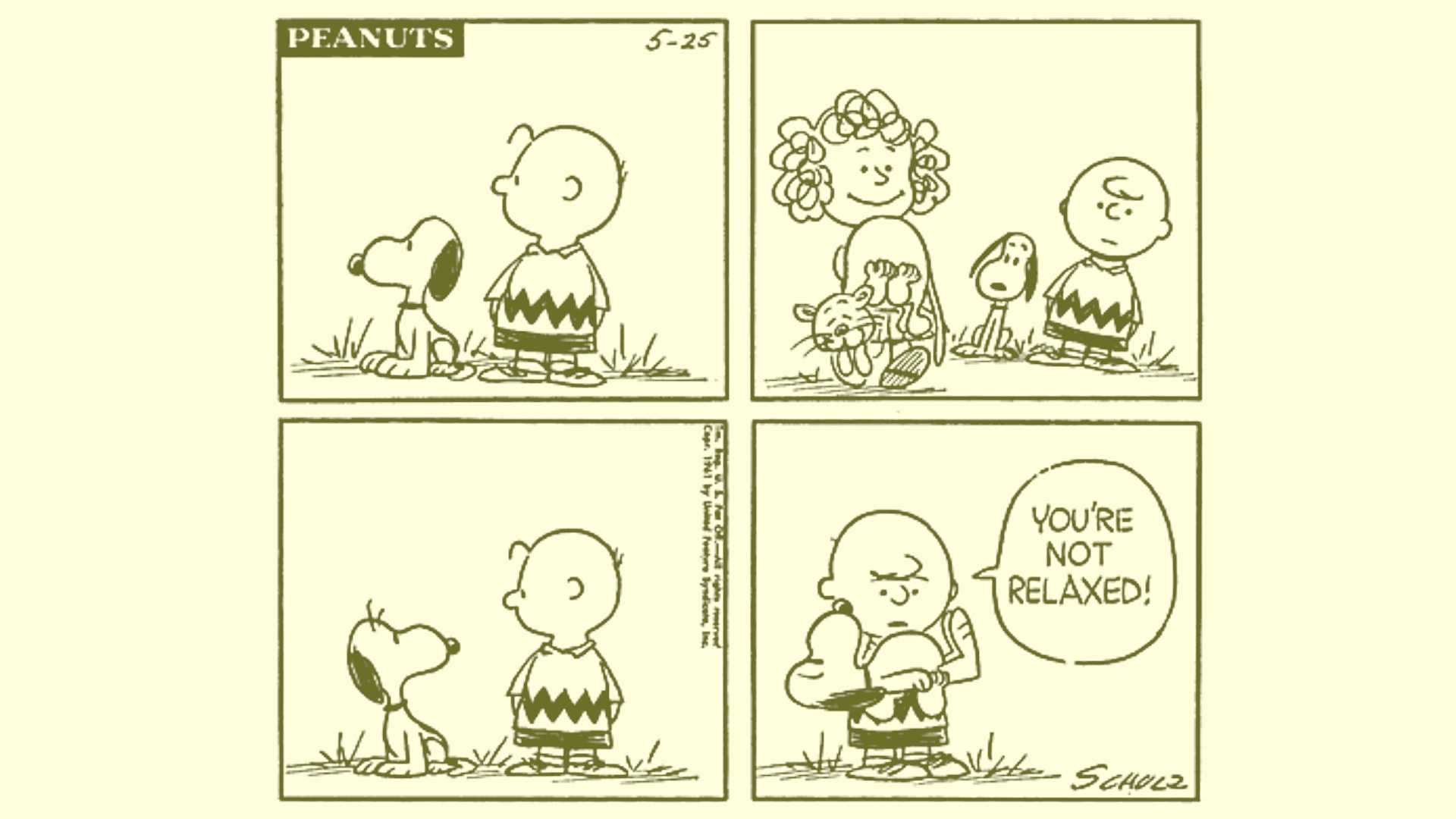 Peanuts Snoopy and Faron the Cat May 25 1961