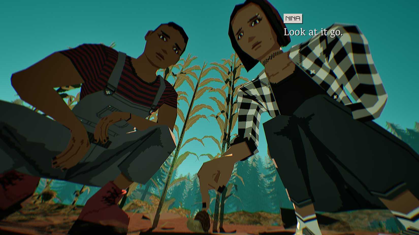 Pratelle and Nina observe a snail with a grounds eye view in Virtue and a Sledgehammer
