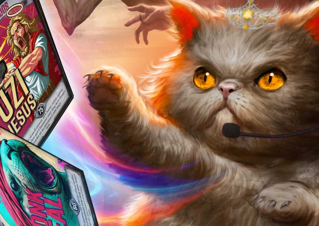 Princess Donut doing magic on the cover of Dungeon Crawler Carl's The Eye of the Bedlam Bride ebook cover