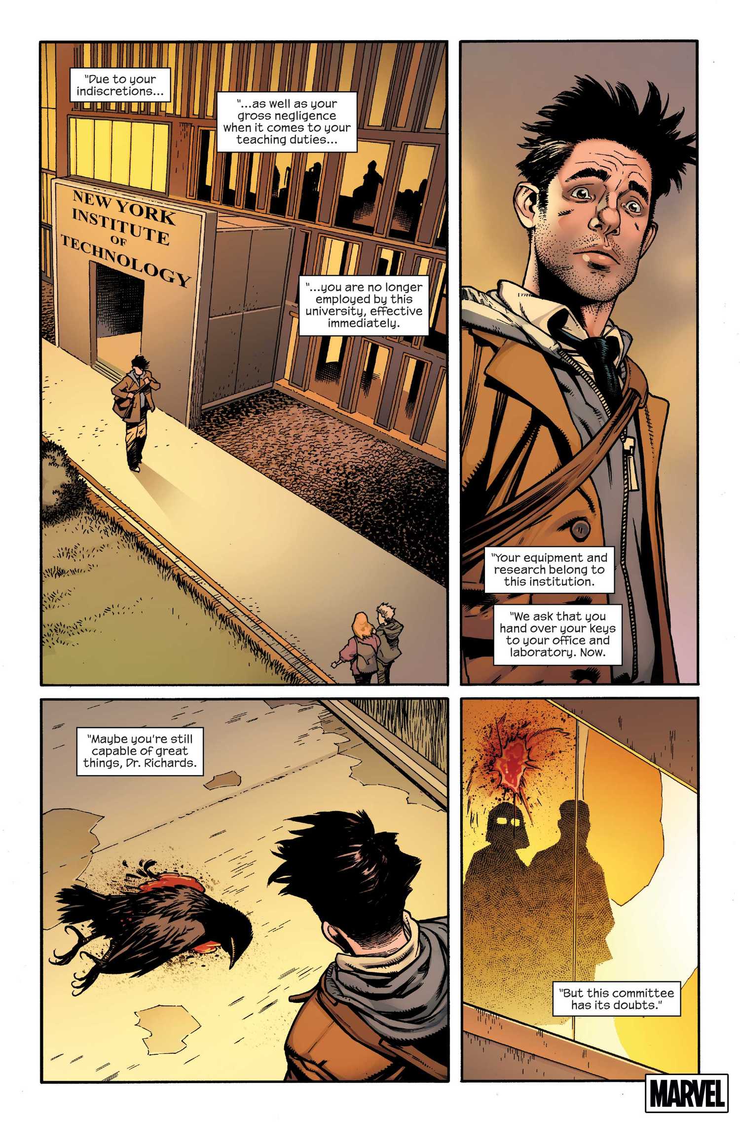 Reed Richards is expelled in Midnight Fantastic Four #1