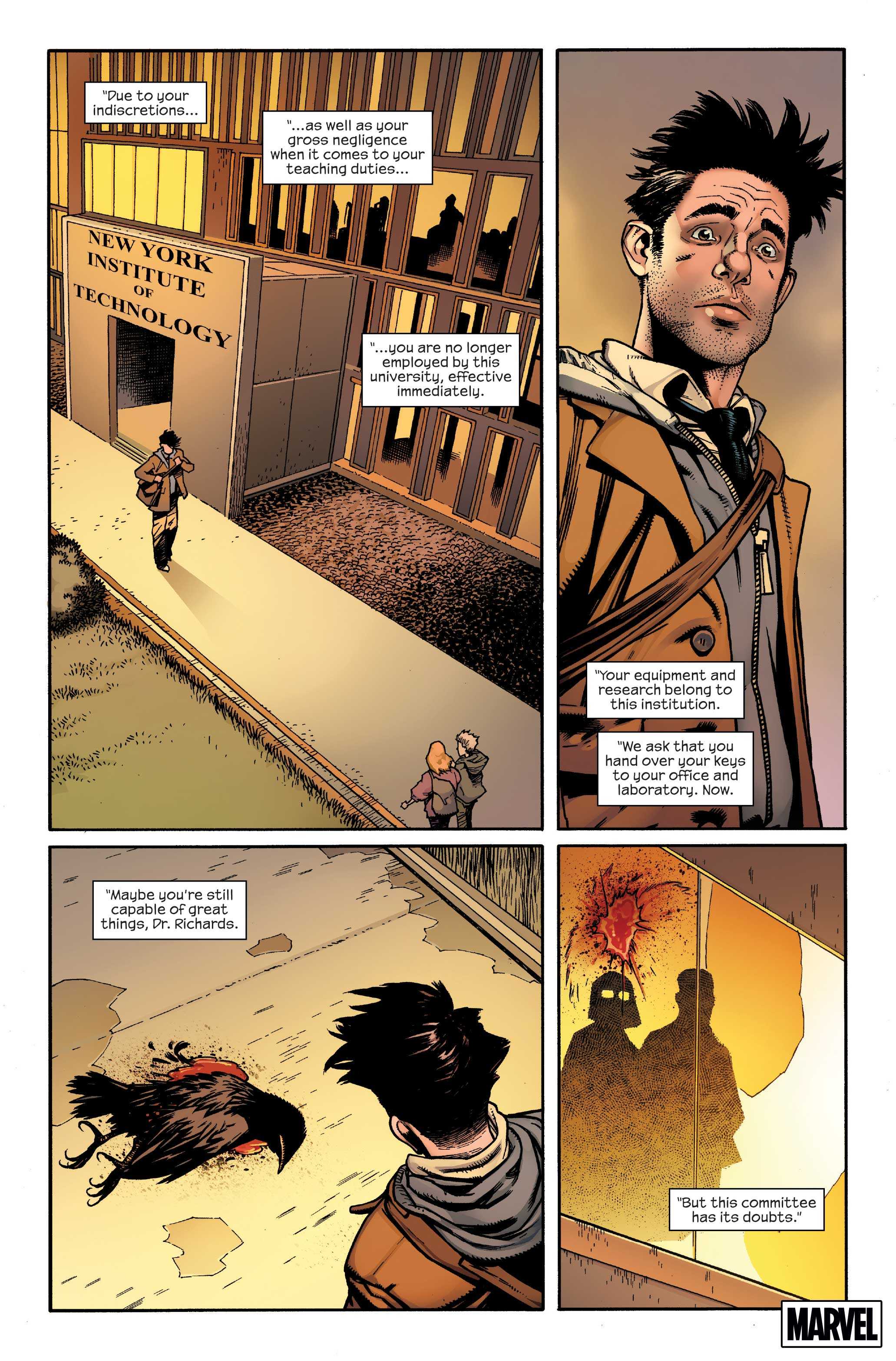 Reed Richards is expelled in Midnight Fantastic Four #1