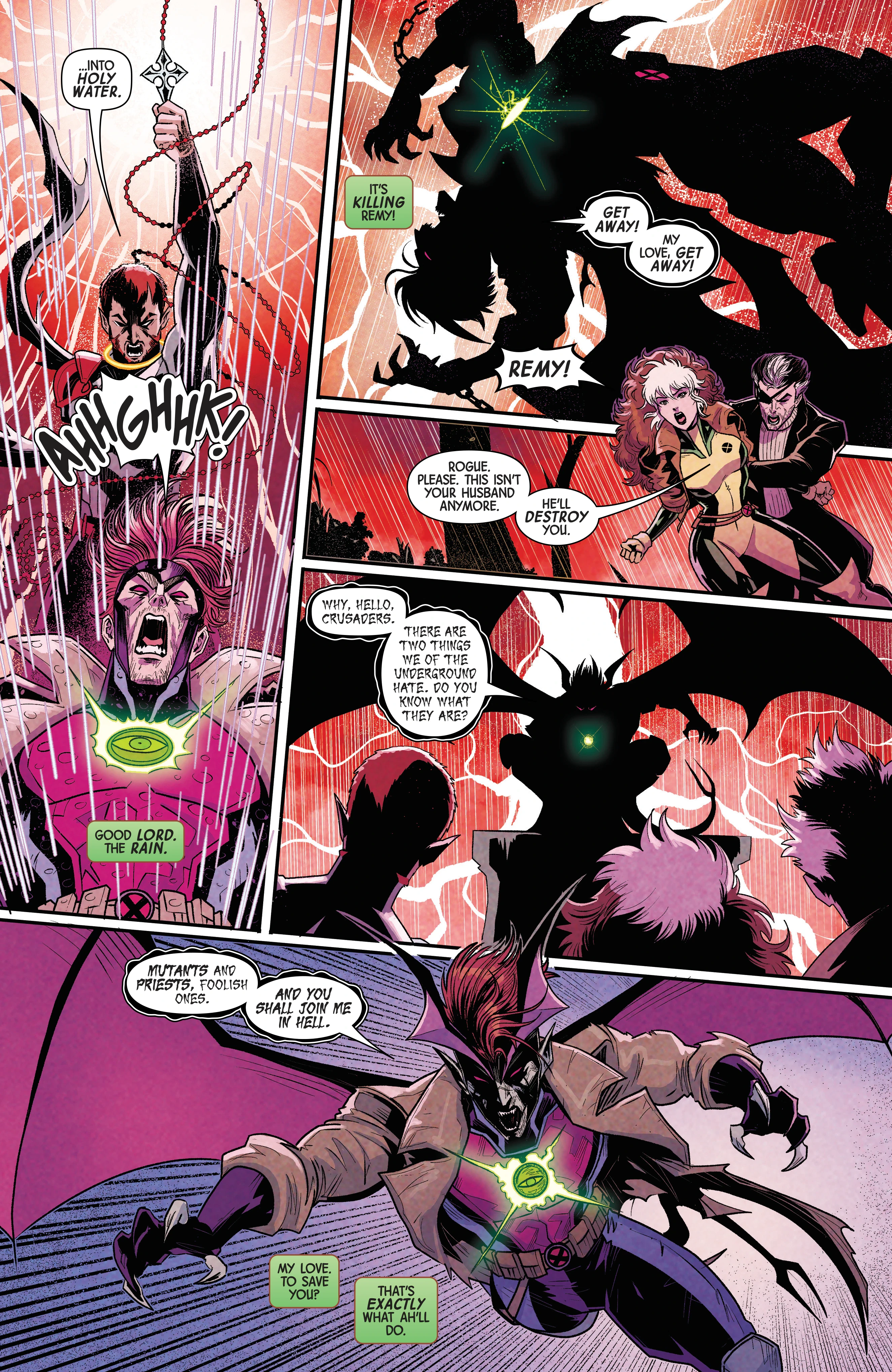 Repent exorcises Gambit in Uncanny X-Men #36
