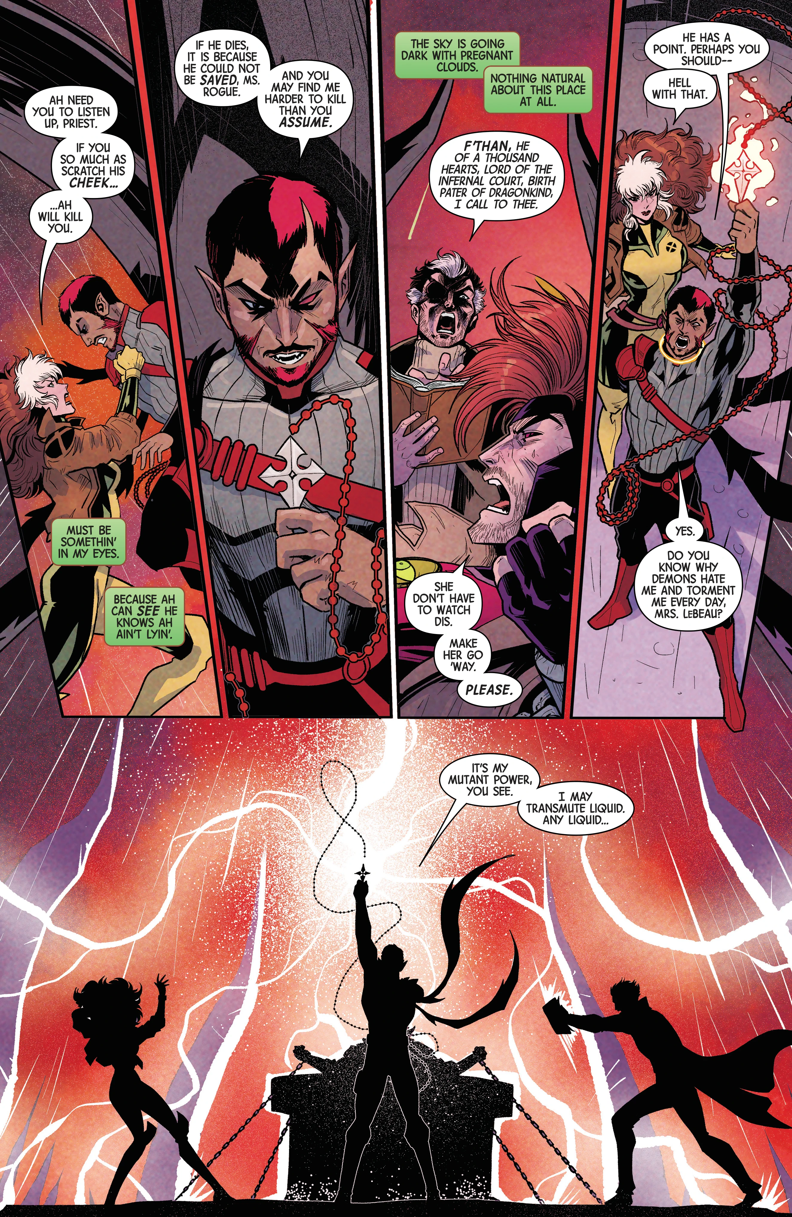 Repent summons holy water in Uncanny X-Men #36